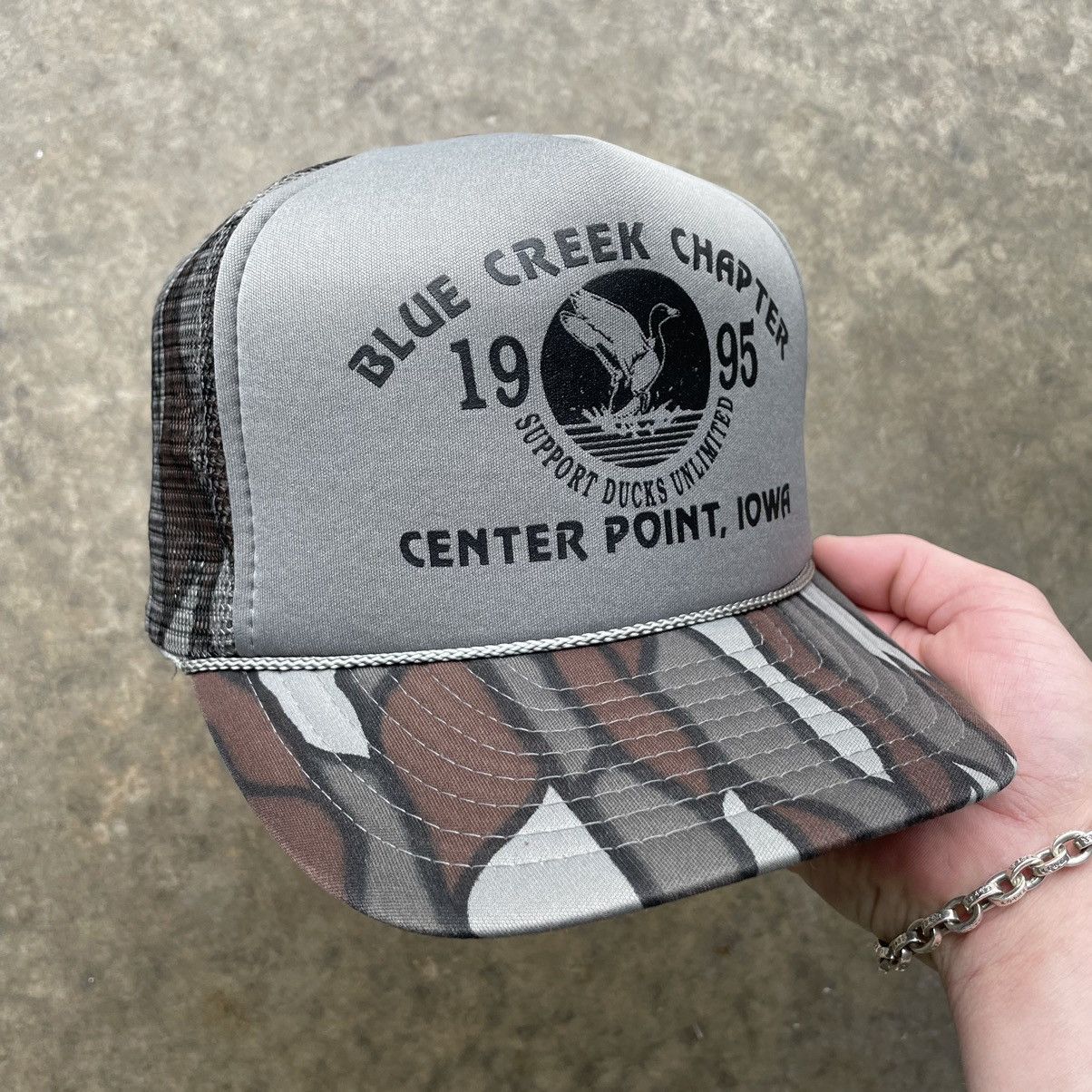 Vintage Vintage Camo Trucker Hat Ducks Unlimited Mesh Snapback 90s Size ONE SIZE - 1 Thumbnail
