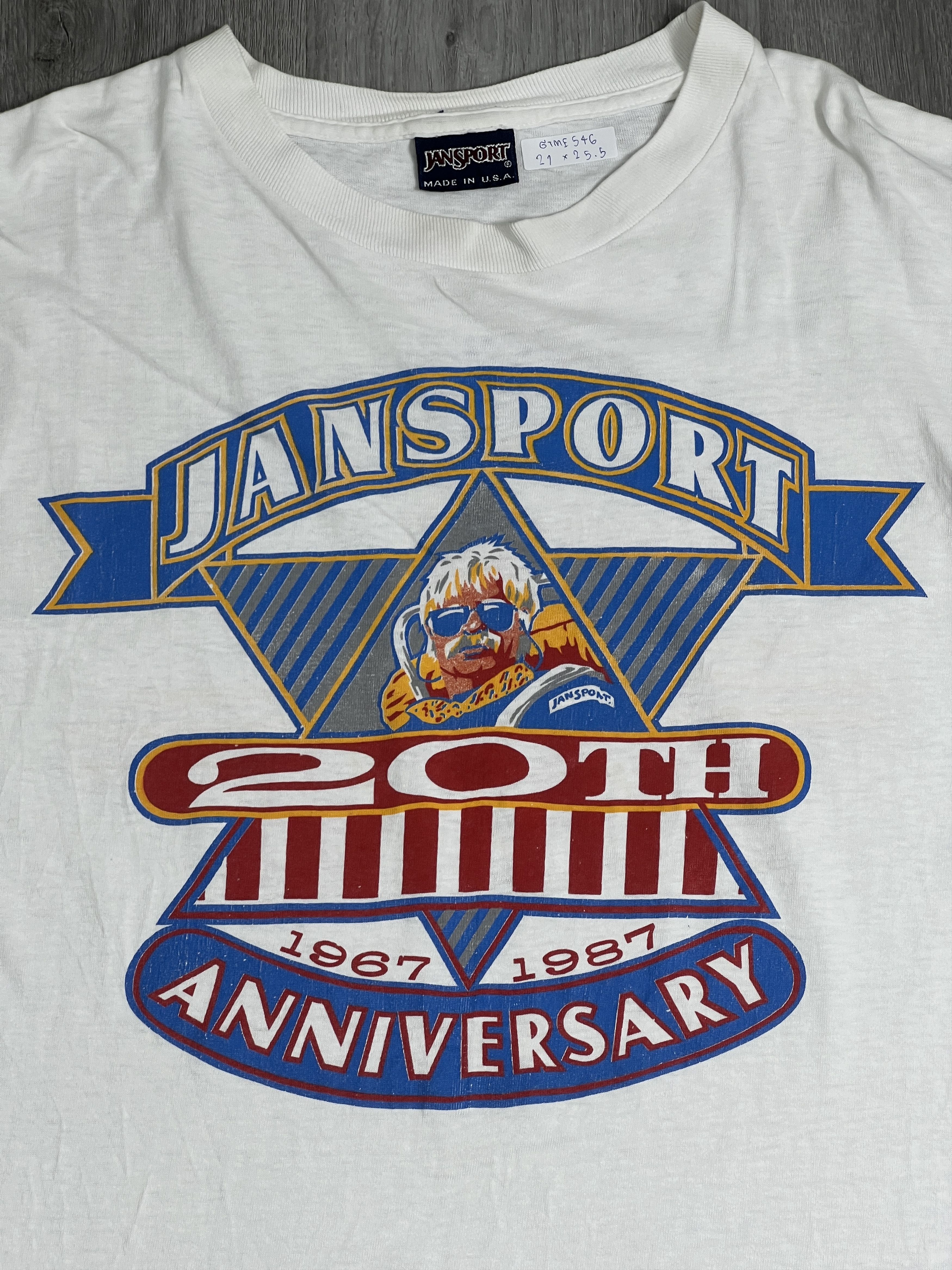 Jansport × Vintage Vintage 80s Jansport 20th Anniversary Tee (L) GTME546 Size US L / EU 52-54 / 3 - 2 Thumbnail