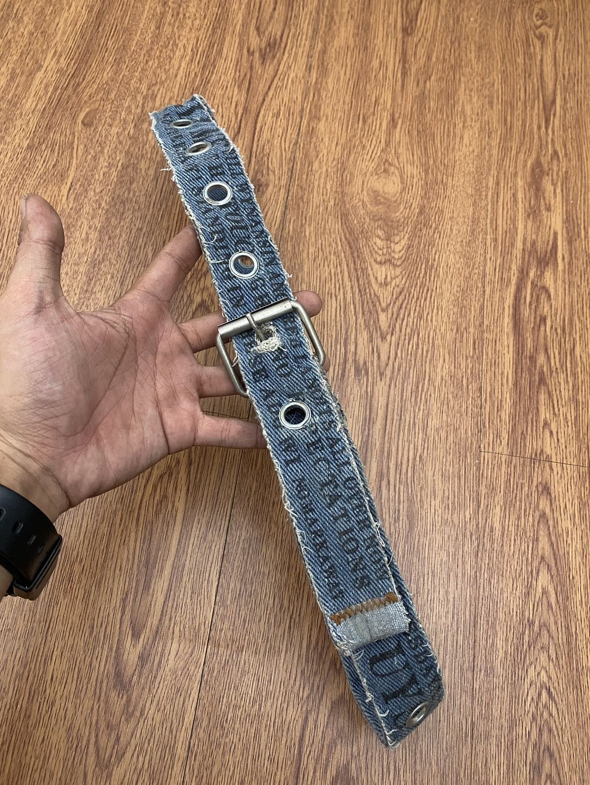 Japanese Brand × Vintage Grommet denim belt Y2K Size ONE SIZE - 3 Thumbnail