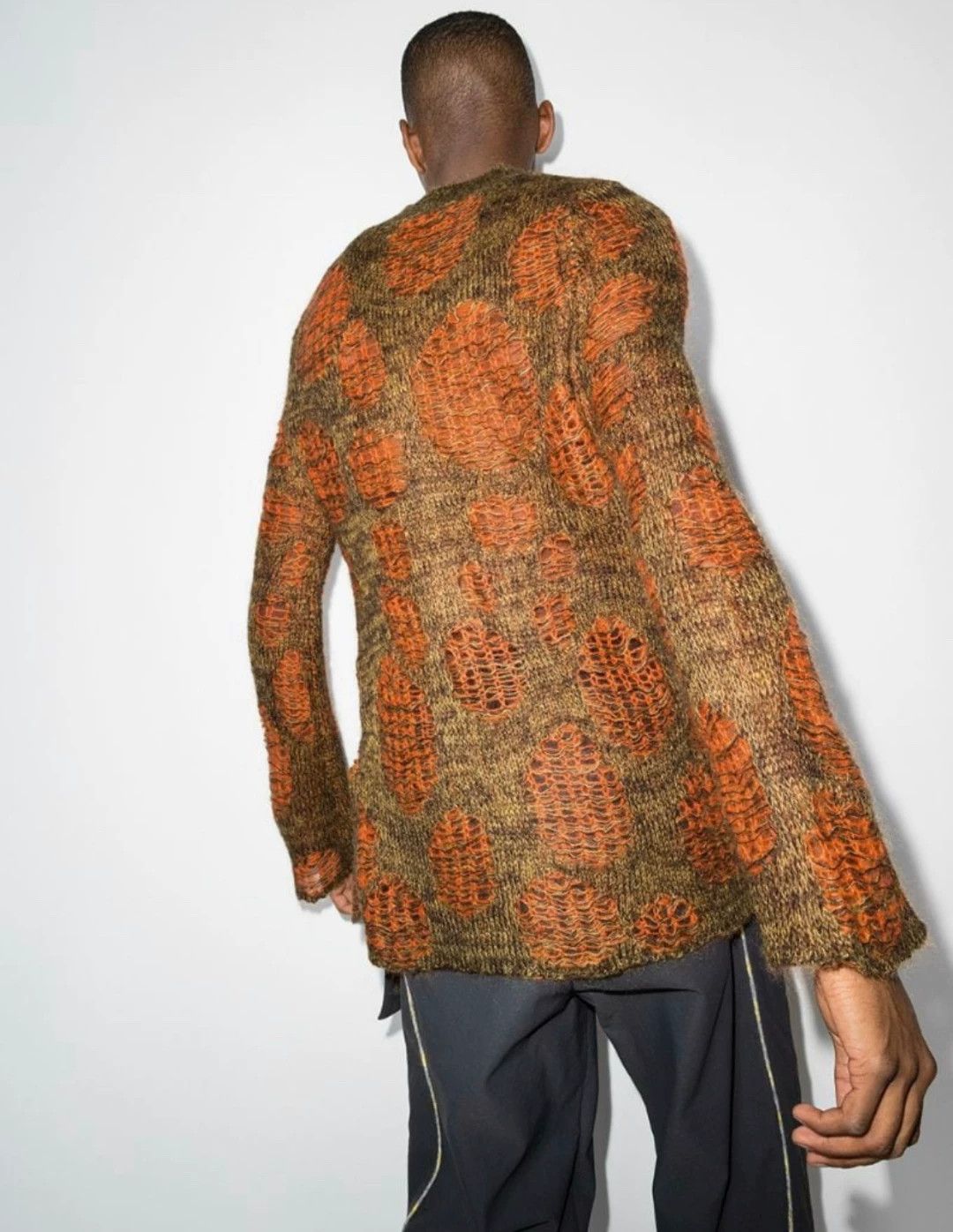 Namacheko Namacheko Colorblocked Distressed Heavyweight Sweater M Size US M / EU 48-50 / 2 - 3 Thumbnail