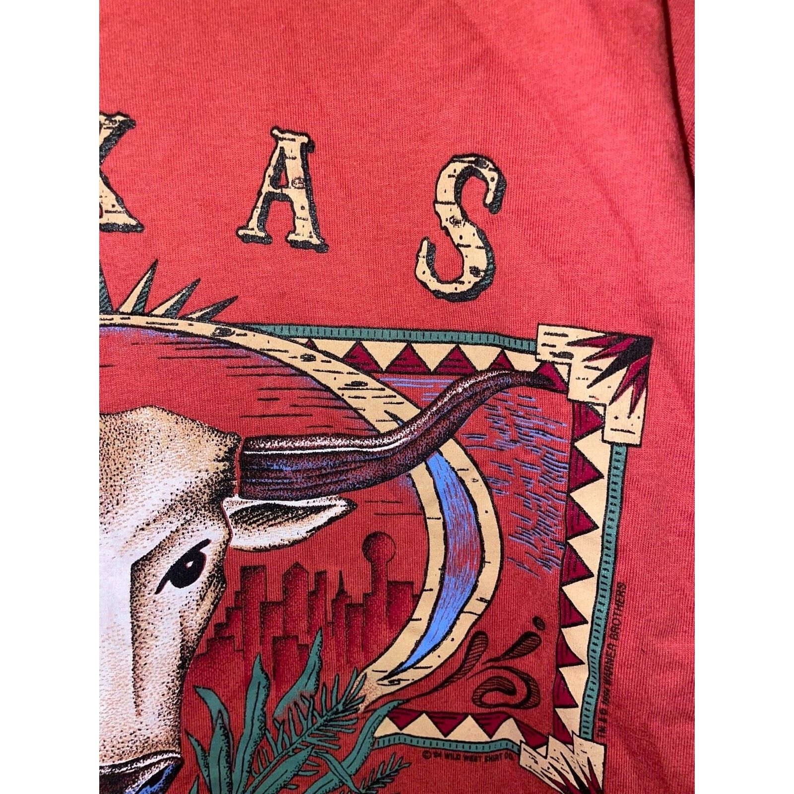 Jerzees Vintage Texas Shirt Southfork Ranch Tee Movie VTG 90s Large Size US L / EU 52-54 / 3 - 4 Thumbnail