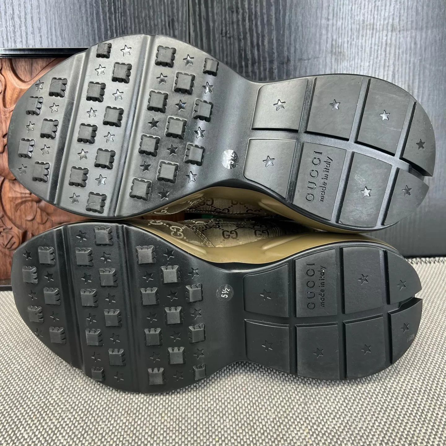 Gucci GUCCI Rhyton Supreme Olive Green 5.5 99 New with Box Size US 6.5 / EU 39-40 - 6 Thumbnail