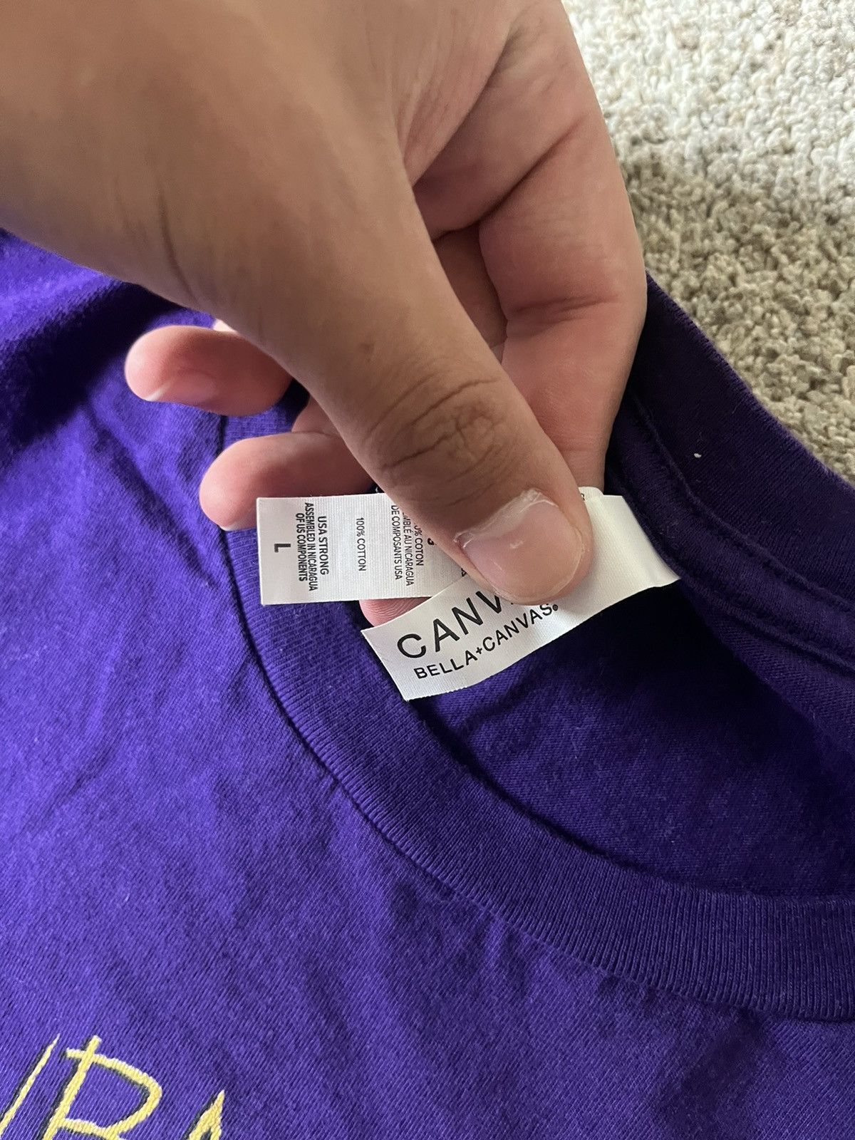Canvas Purple Kobe Graphic Tee Size US L / EU 52-54 / 3 - 3 Thumbnail