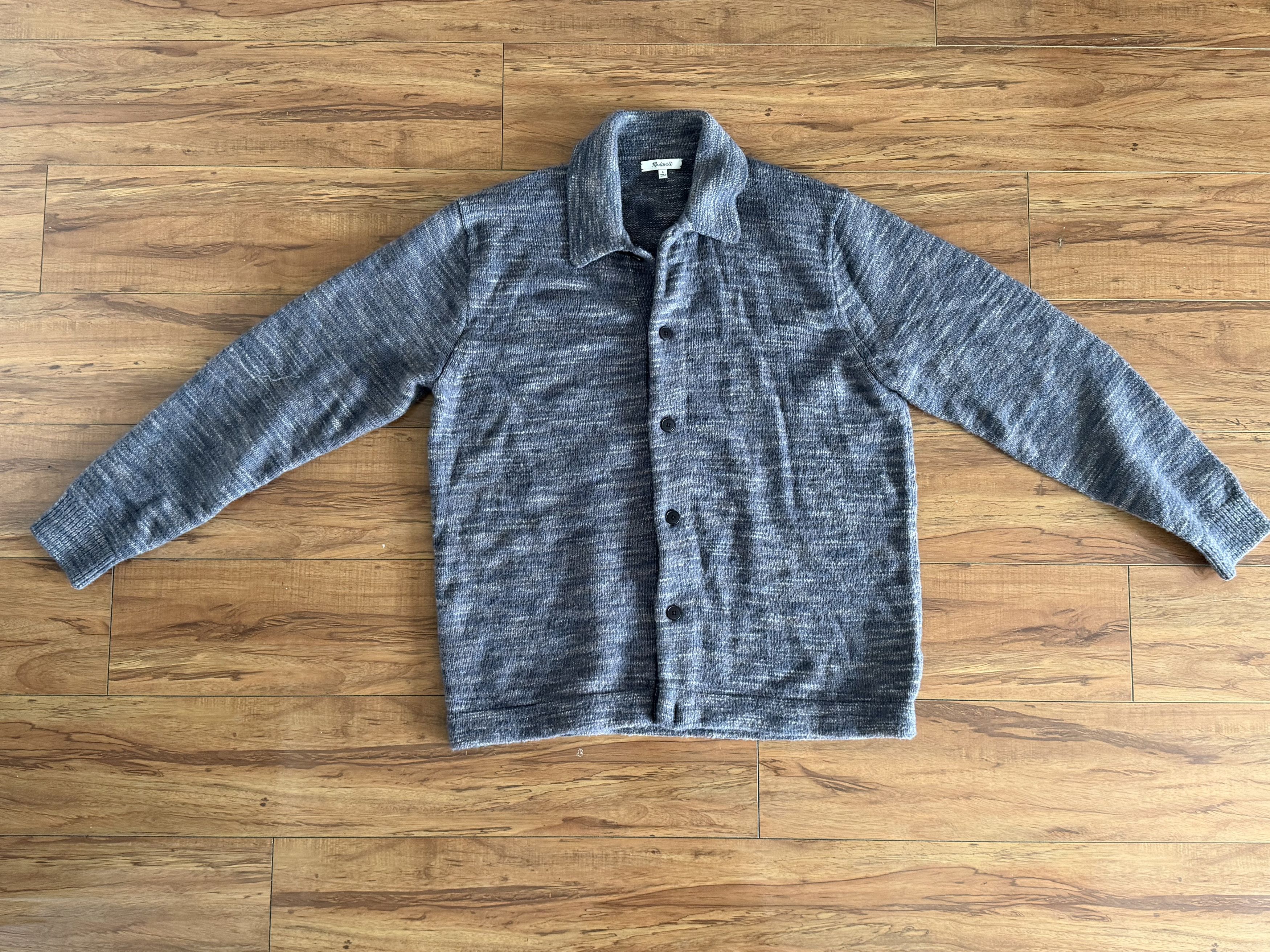 Madewell Light Purple Collared Cardigan Size US L / EU 52-54 / 3 - 2 Thumbnail