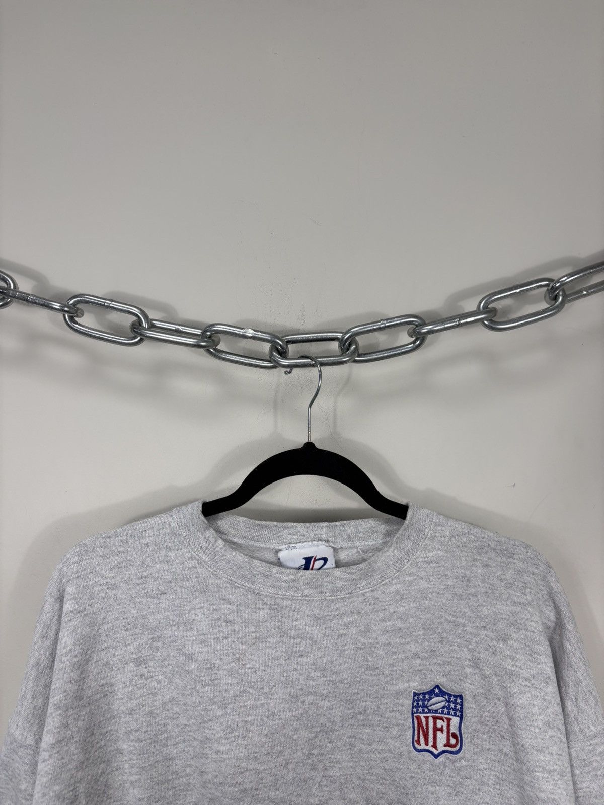 Logo Athletic Vintage Logo Athletic 1990s NFL Basic Grey Sweatshirt Size US L / EU 52-54 / 3 - 4 Thumbnail
