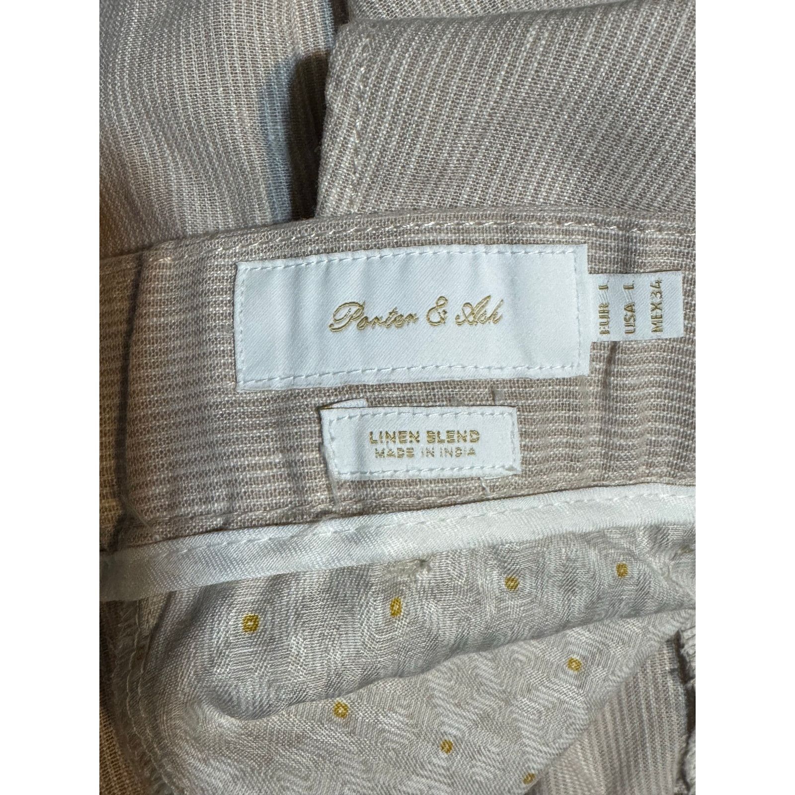 Other Porter & Ash Men’s Linen Blend New Drawstring Shorts Large Size US 34 / EU 50 - 7 Thumbnail