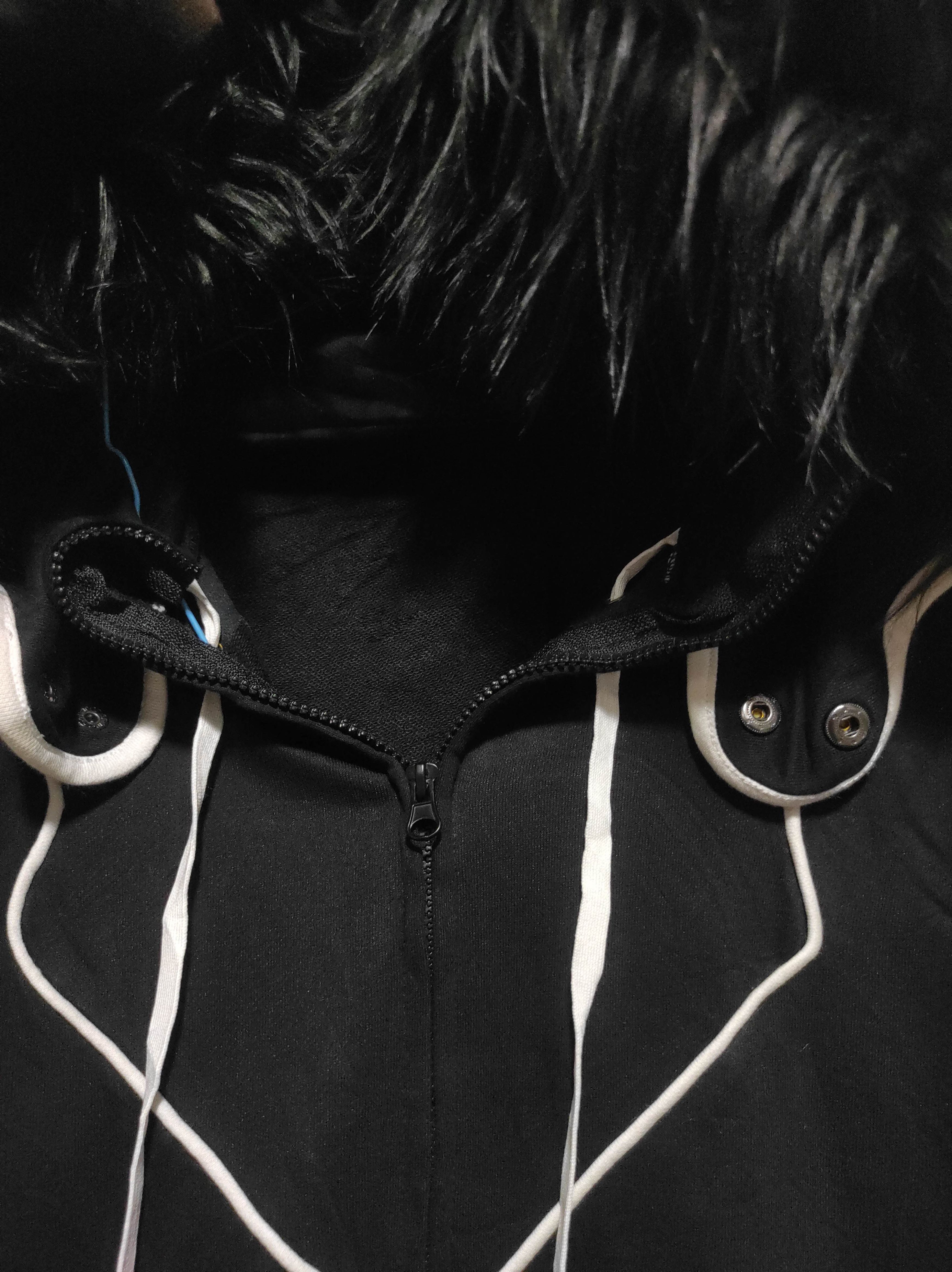If Six Was Nine Unknow Black white Zipper Fur Hoodie LGB IfSixWasNine style Size US XL / EU 56 / 4 - 9 Thumbnail