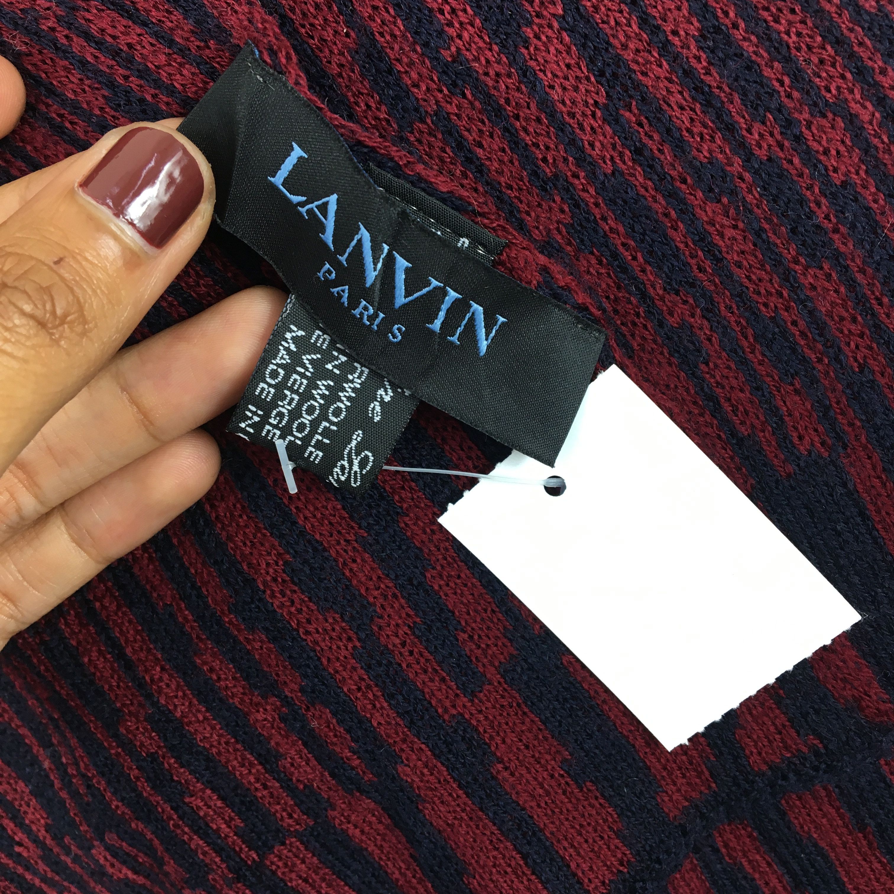Lanvin Vintage Lanvin Scarf Wool Muffler Winter Scarves - . Size ONE SIZE - 5 Thumbnail