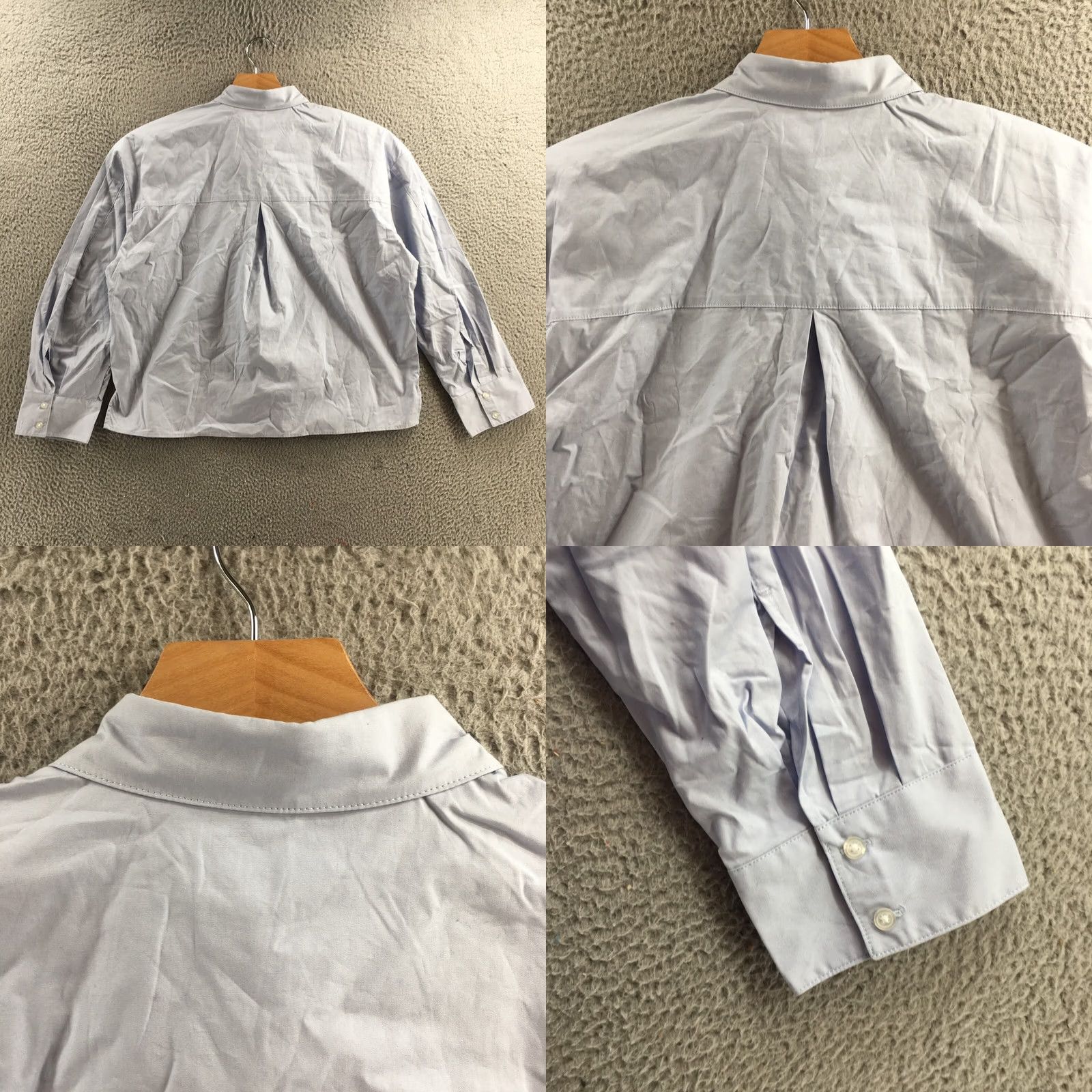 H&M Divided by H&M Button Up Shirt Mens M Blue Cotton Long Sleeve Embroidered NEW Size US M / EU 48-50 / 2 - 8 Thumbnail