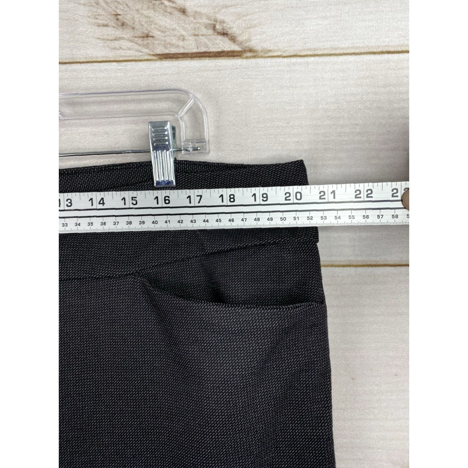 Vintage Dalia Pants Women's XXL Black Combo Pockets Built-In Tummy Control Pull-On Geometric Ponte 29 In Inseam City Casual Sl- Slimming, Stretch NWT Size 40" / US 18 - 3 Thumbnail