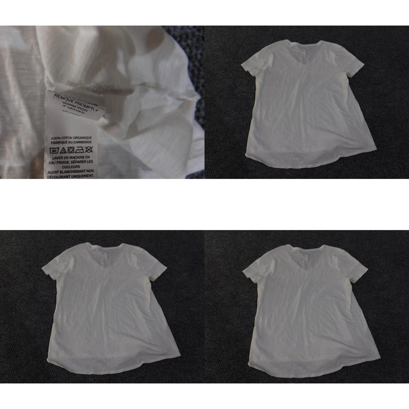 Vintage LL Bean shirt Womens Large White State of Maine graphic v-neck blouse Size L / US 10 / IT 46 - 8 Thumbnail