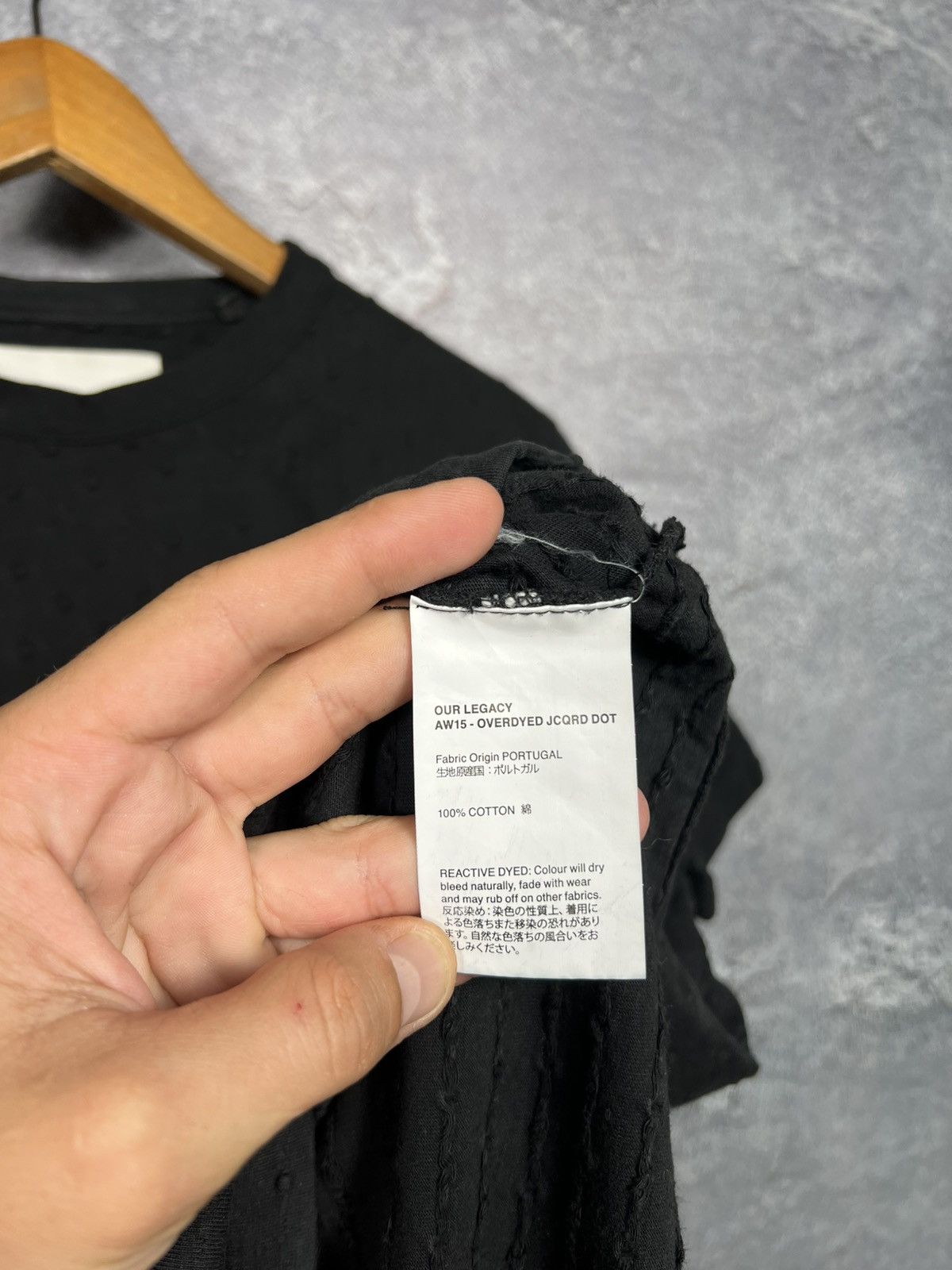 Our Legacy Our Legacy AW15 Overdyed JCQRD Polka Dot Design T-shirt Size US M / EU 48-50 / 2 - 6 Thumbnail