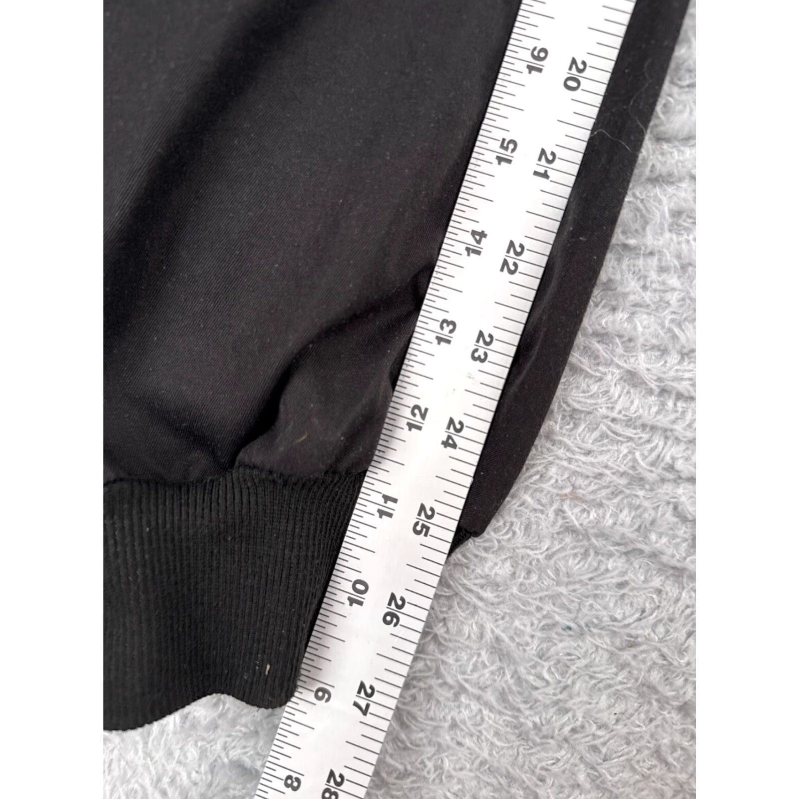 Shein Shein Pants Women Small Black Cargo Jogger Tapered High Rise Polyester 32x27 Womens Size 28" / US 6 / IT 42 - 7 Thumbnail