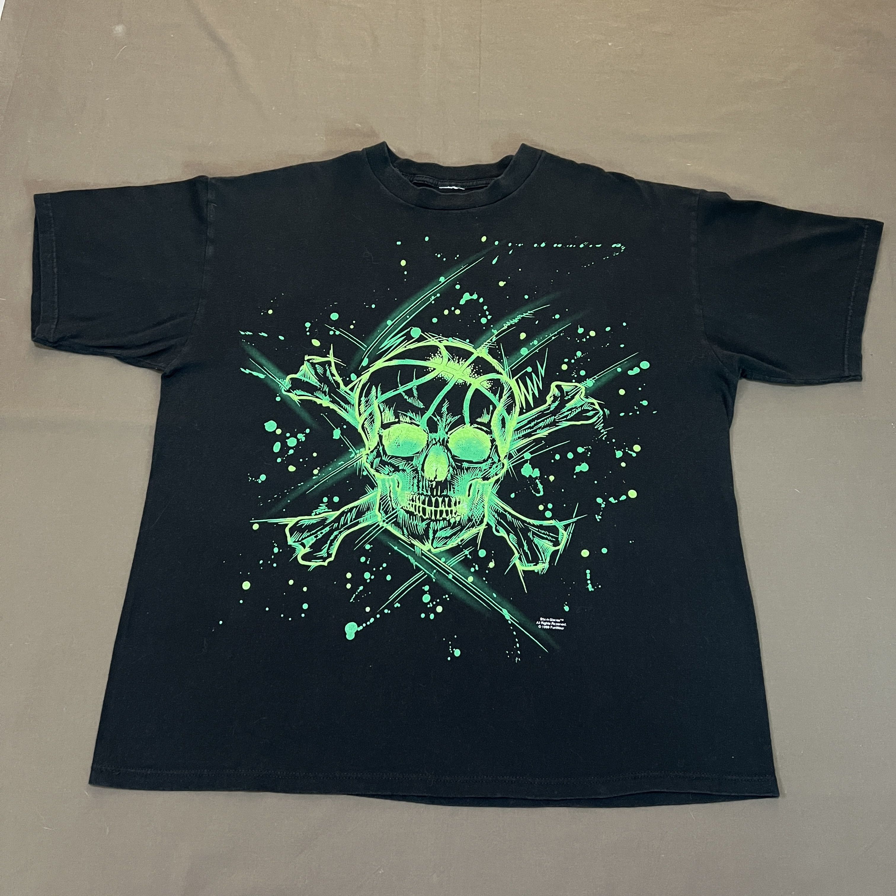 NBA Vintage 90s Stix-n-Stones Basketball Skull Graphic Tee 2XL Size US XXL / EU 58 / 5 - 1 Thumbnail