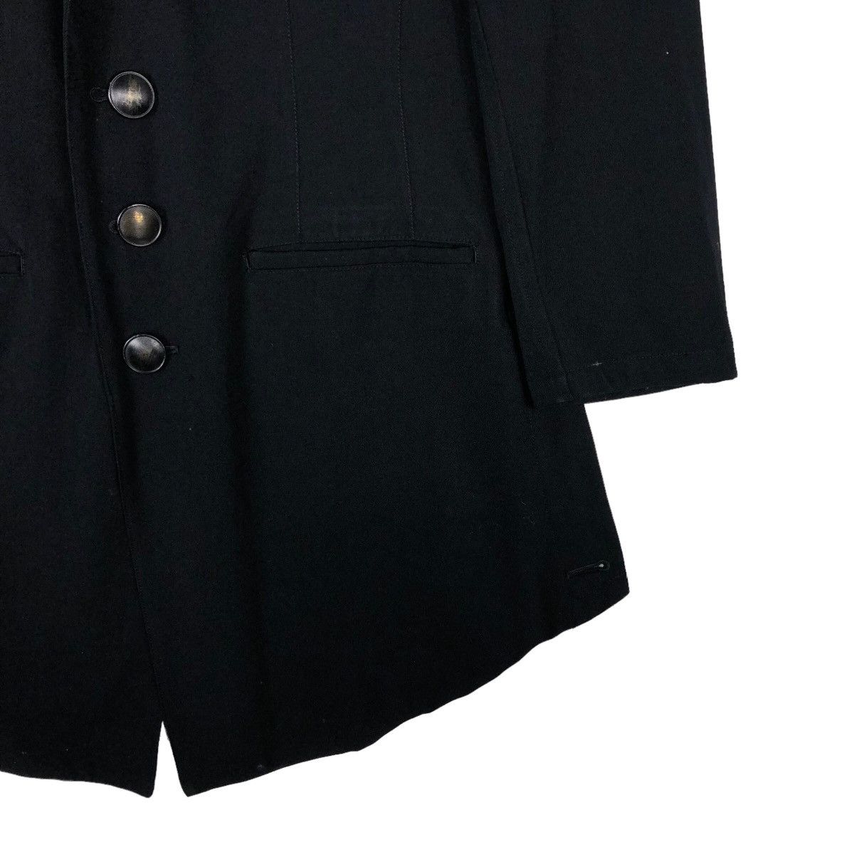 Yohji Yamamoto 🔥Rich Black Bondage Design Asymmetrical Design Cut AT Japan Size US M / EU 48-50 / 2 - 5 Thumbnail