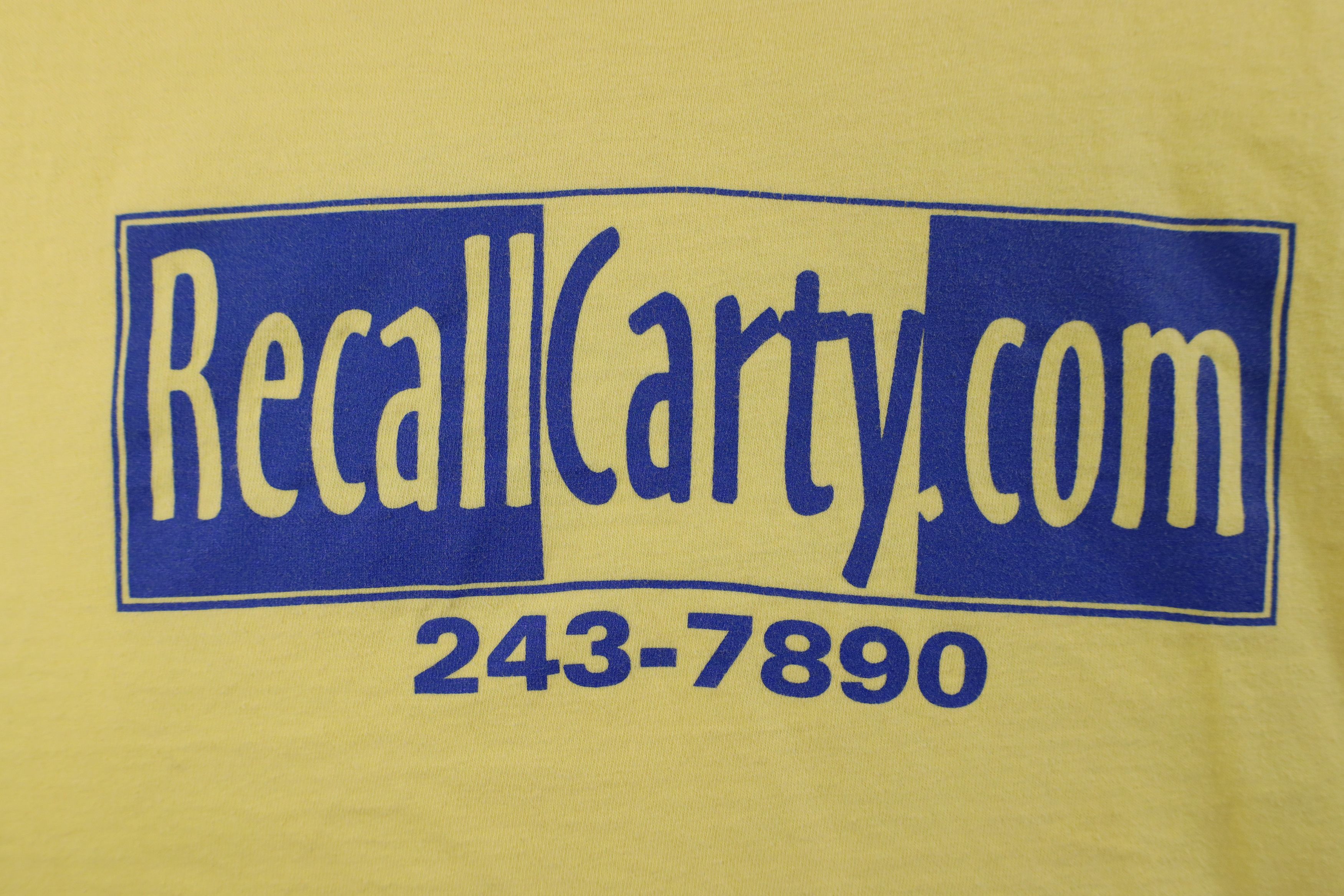 Vintage Vintage Y2K Finkbeiner Toledo Ohio Mayor T-Shirt Yellow Size US XL / EU 56 / 4 - 4 Thumbnail