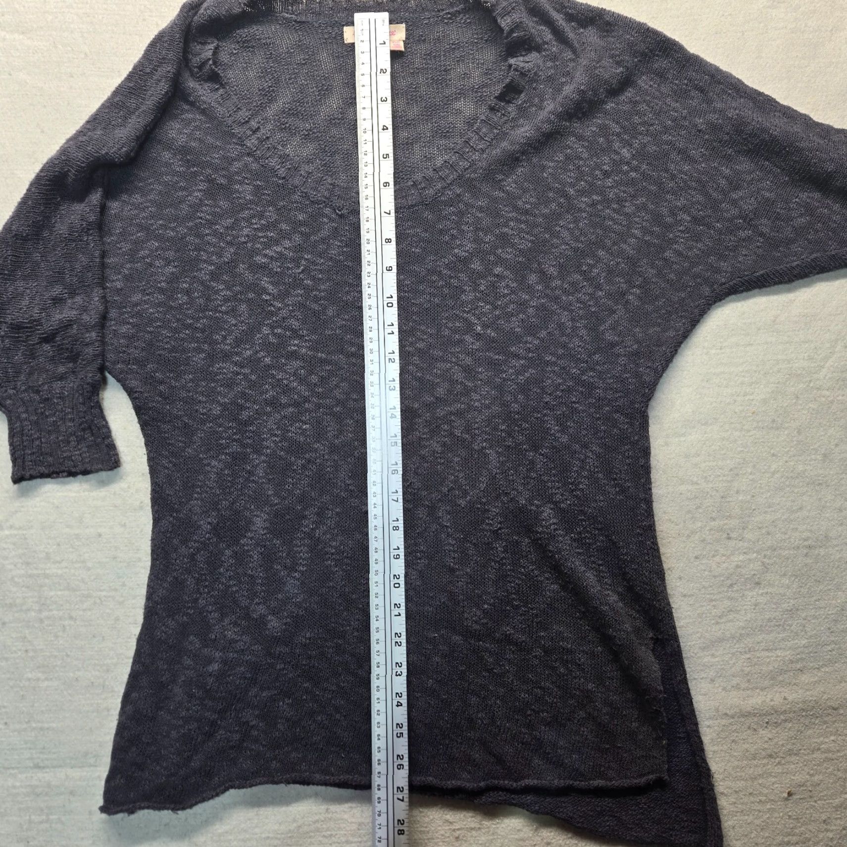 Vintage Fresh Produce Solid Gray Top Lightweight Sweater Women XS Gray Pullover Sweater Cotton Blend Lightweight 90s? Size XS / US 0-2 / IT 36-38 - 5 Thumbnail