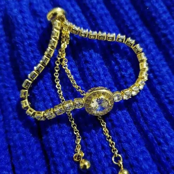 Jewelry Kawakami x Rieko Rhinestones Adjustable Braclet Size ONE SIZE - 6 Thumbnail