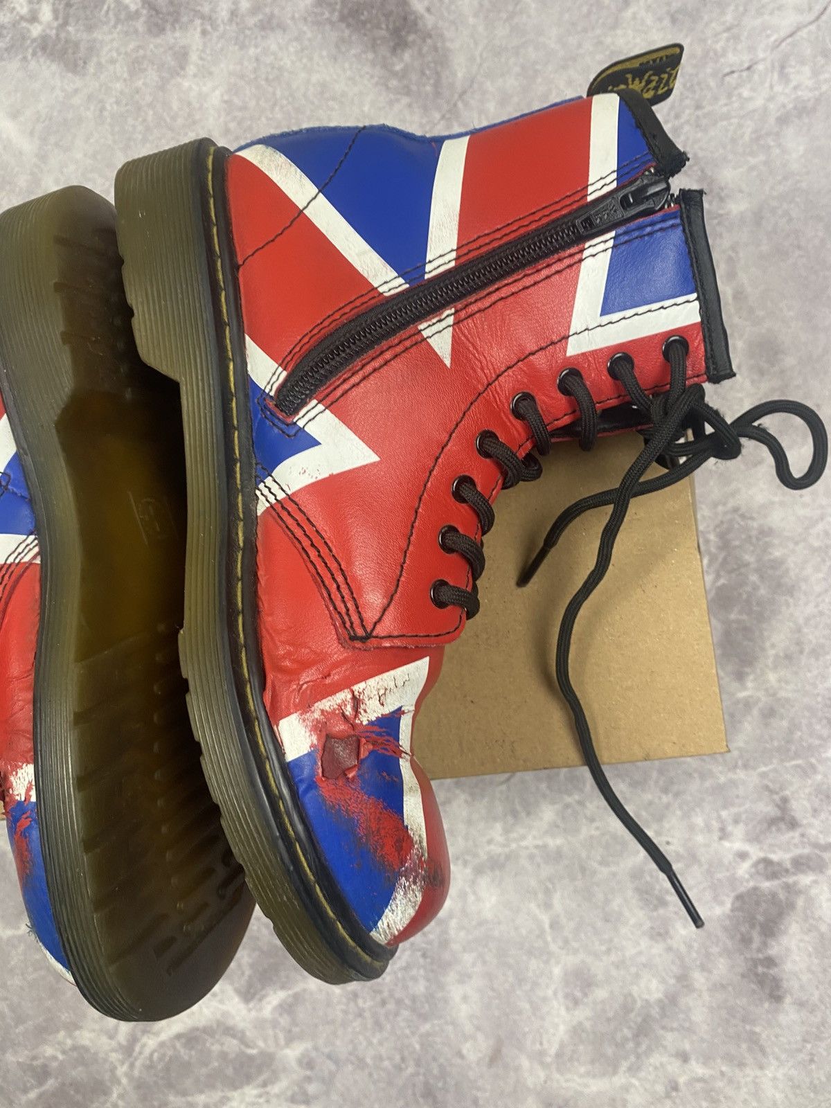 Dr. Martens Dr.Martens British Flag Rare Boots Y2K Size US 6 / IT 36 - 12 Thumbnail