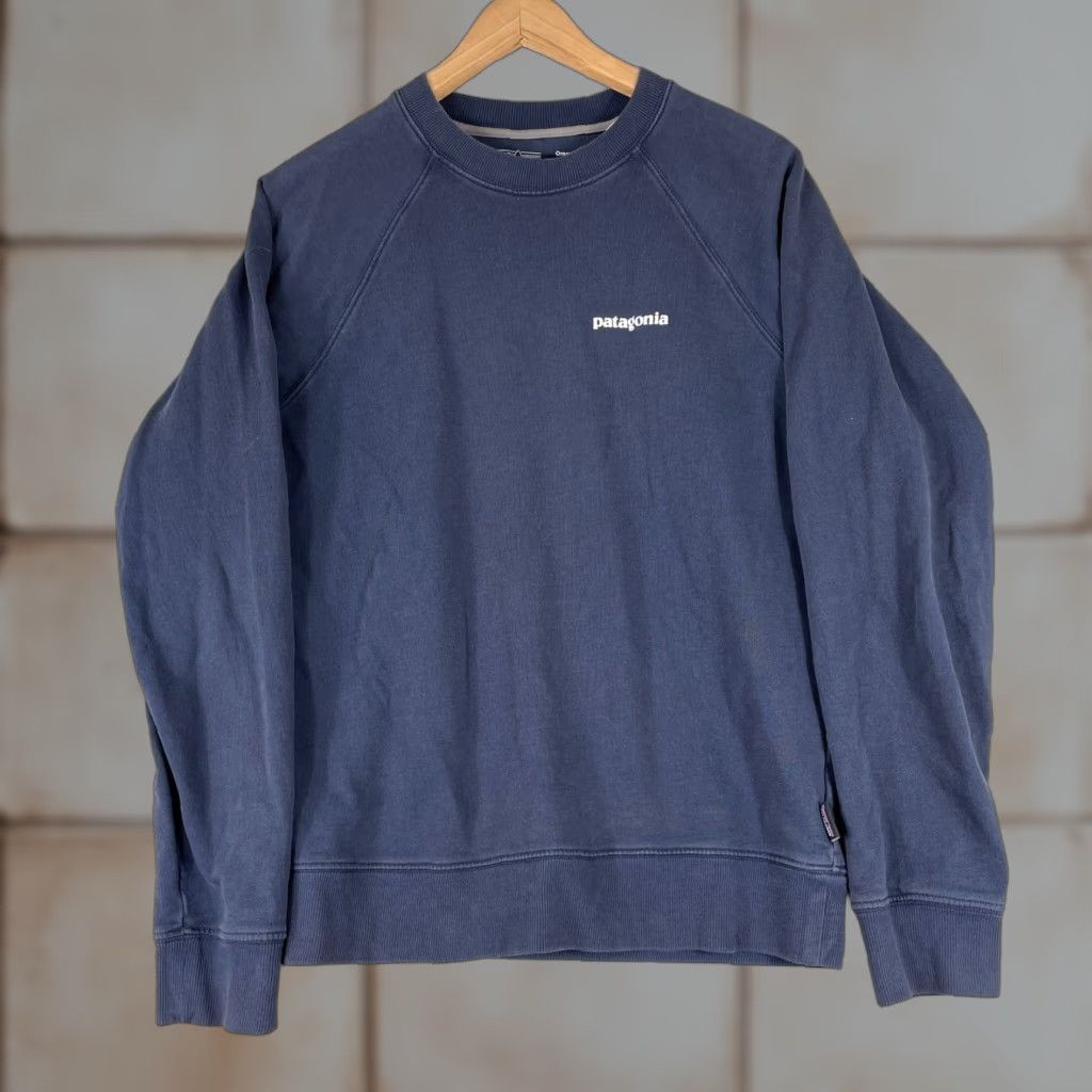 Patagonia Patagonia Sweatshirt Mens XS Navy Blue P-6 Logo Graphic Pullover Organic Cotton Size US XS / EU 42 / 0 - 1 Thumbnail