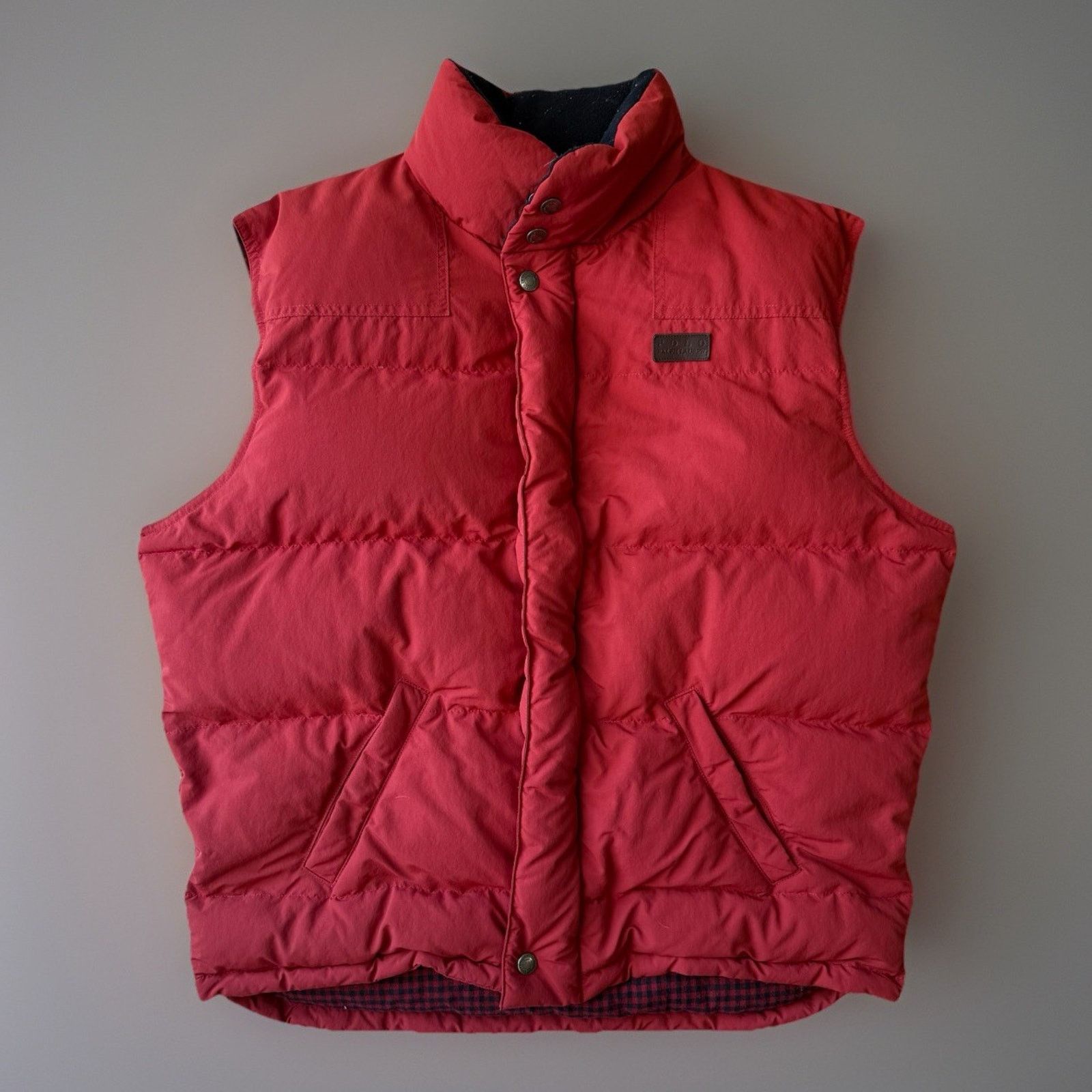 Polo Ralph Lauren Vintage Polo Ralph Lauren Down Vest M Red Full Zip Puffer Size US M / EU 48-50 / 2 - 1 Thumbnail