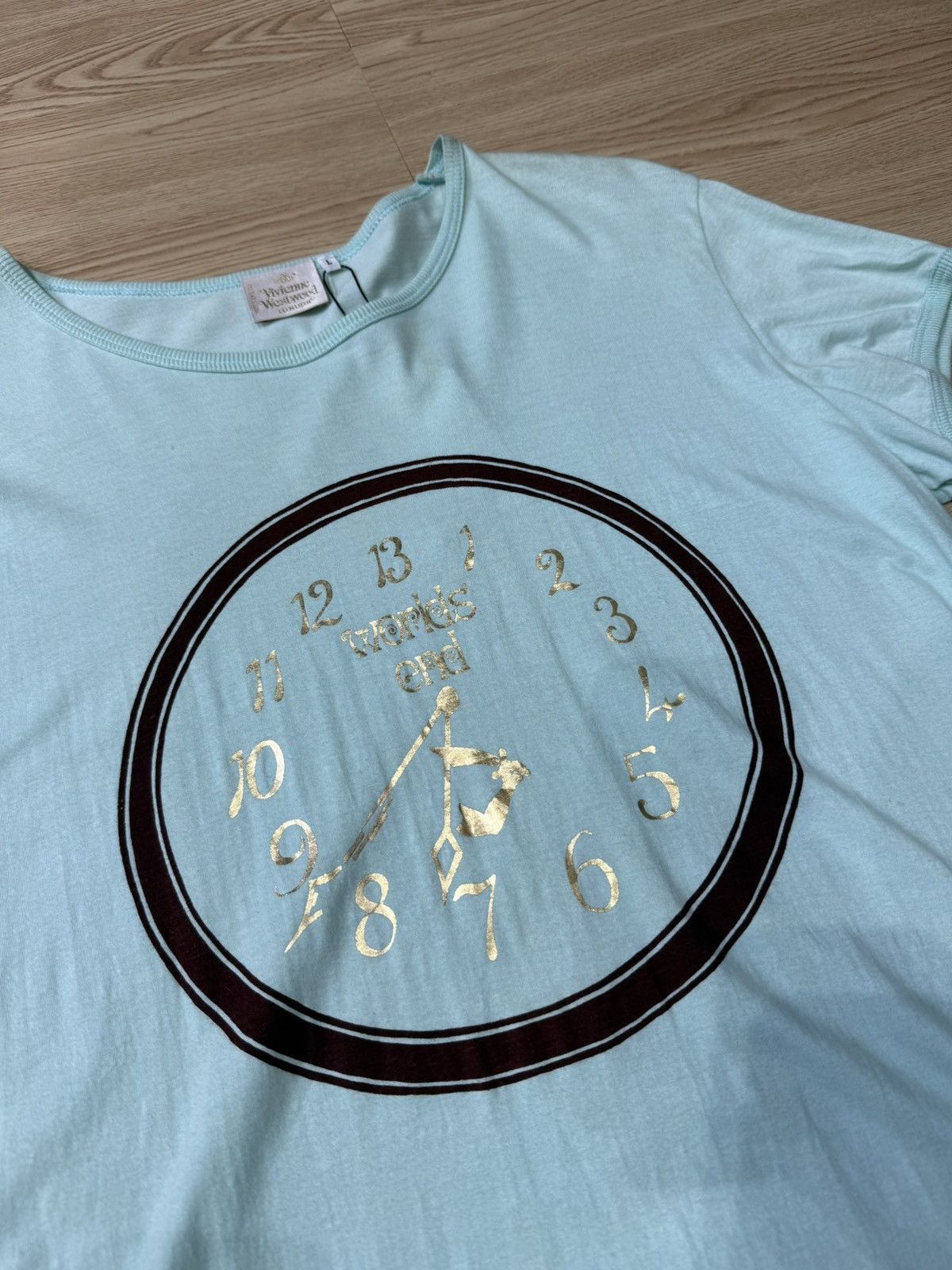 Vivienne Westwood 90’s VIVIENNE WESTWOOD RARE CLOCK LOGO VINTAGE Y2K TSHIRT Size L / US 10 / IT 46 - 2 Thumbnail