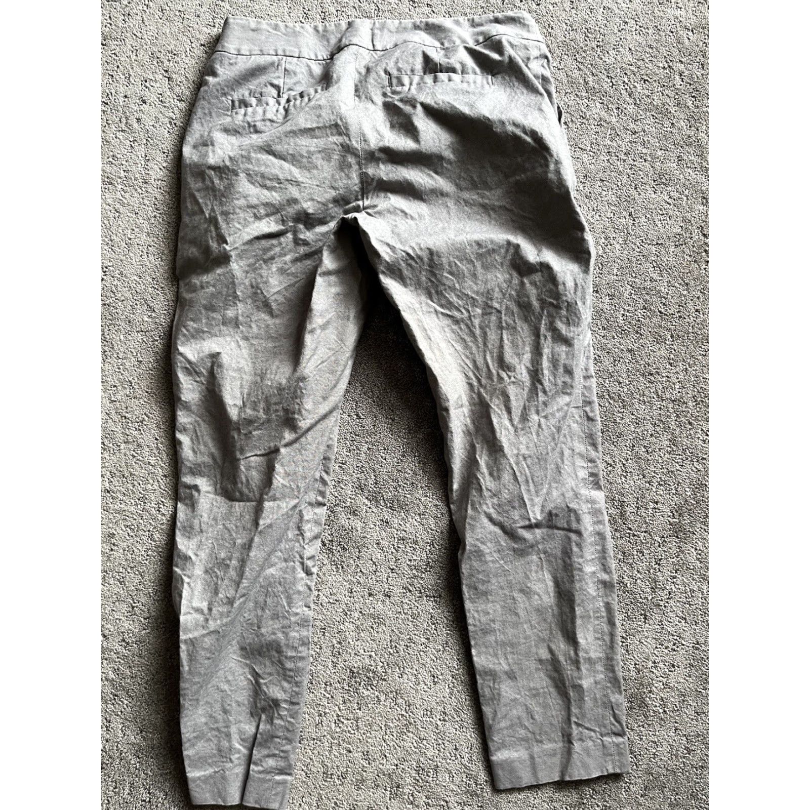 Banana Republic Banana Republic Dress Pants Martin-Fit Womens Gray Solid Size 0 Wool Business Workwear Casual Pants Straight Inseam 25in Womens Size 25" / US 0 / IT 36 - 4 Thumbnail