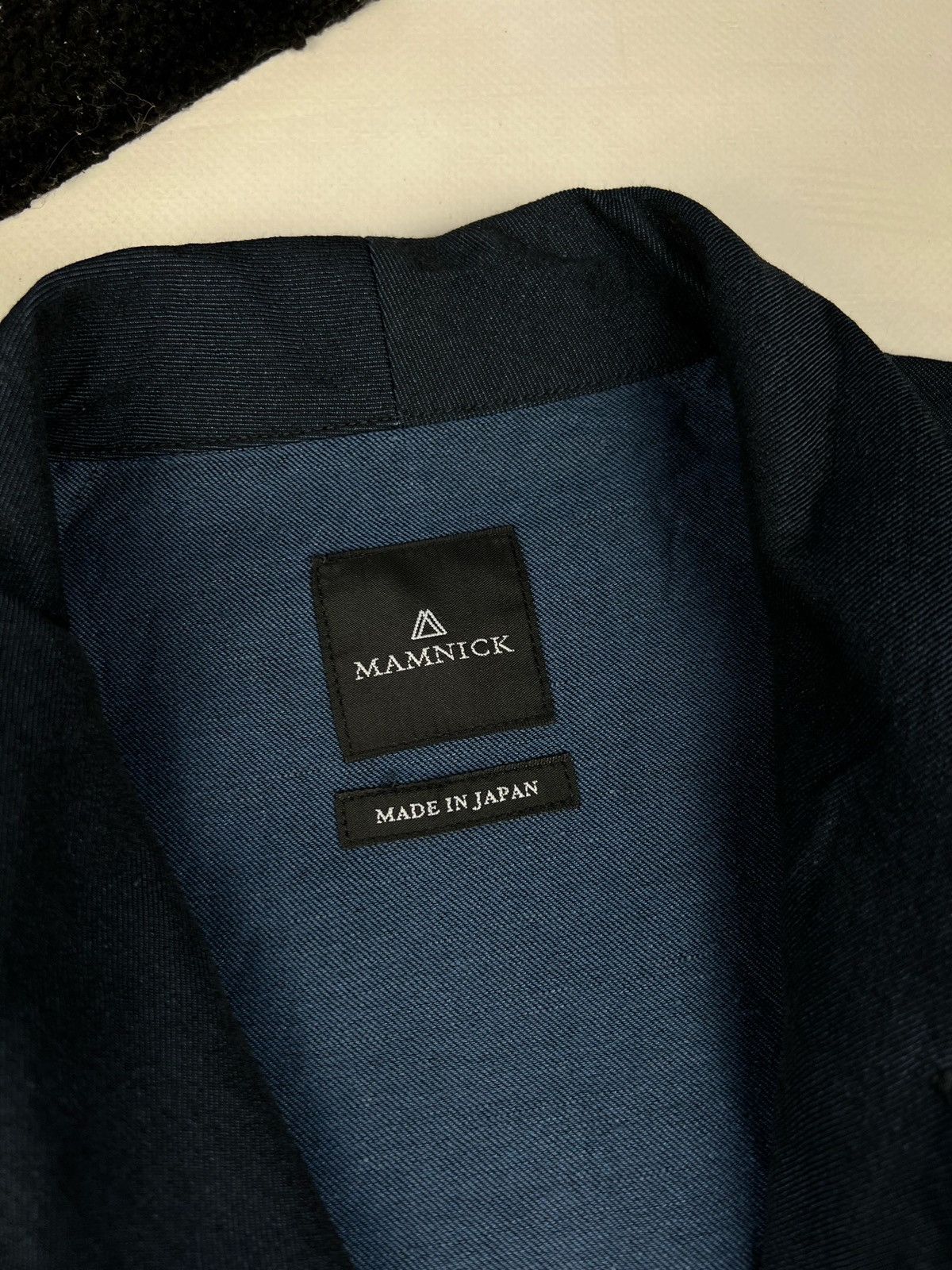 Japanese Brand Mamnick Shirt Made in Japan VIRGIN WOOL LINEN COTTON Size US XL / EU 56 / 4 - 3 Thumbnail