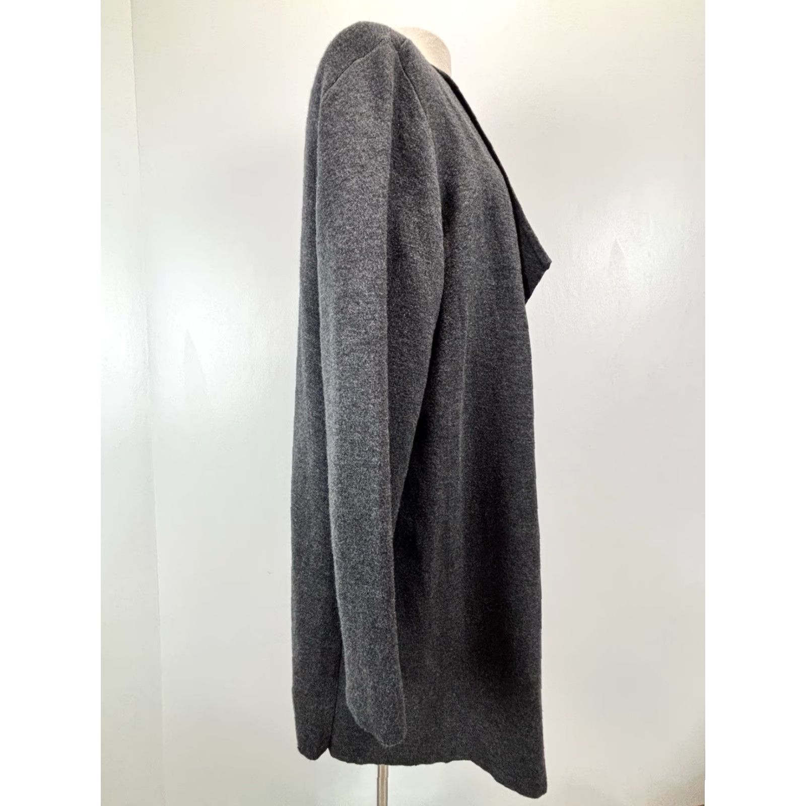 Vintage VINTAGE Chico's Open Cardigan Sweater XL Gray Classic Knit Long Sleeve Casual Womens Size XL / US 12-14 / IT 48-50 - 2 Thumbnail