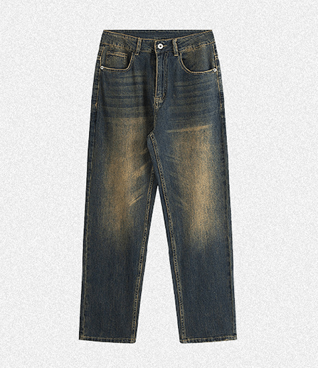 Japanese Brand × Jean Vintage high street loose washed distressed wide-leg jeans Size US 32 / EU 48 - 5 Thumbnail
