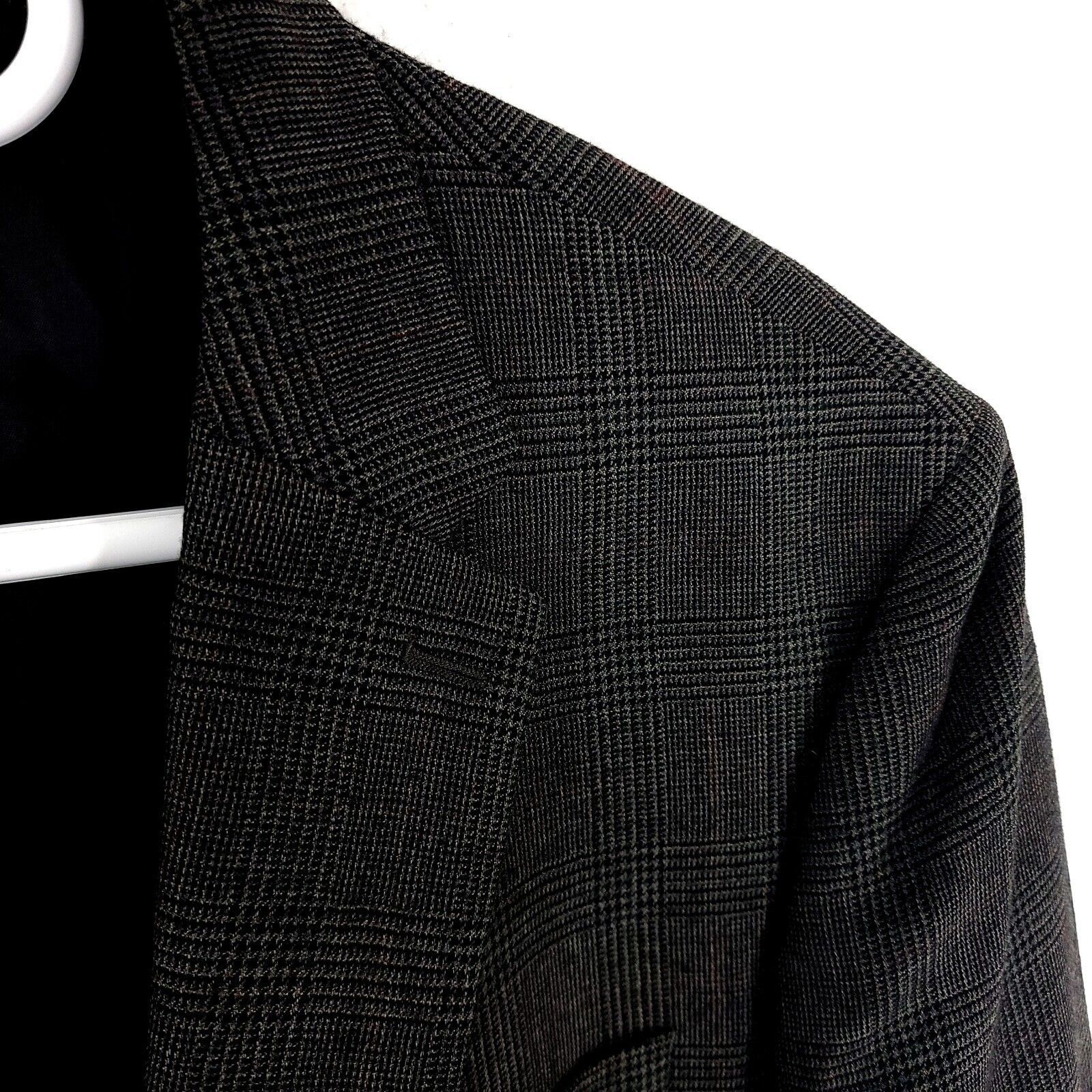 Lauren Ralph Lauren Lauren Ralph Lauren Tweed Wool 2 Button Sport Coat 42R Black Size 42R - 2 Thumbnail