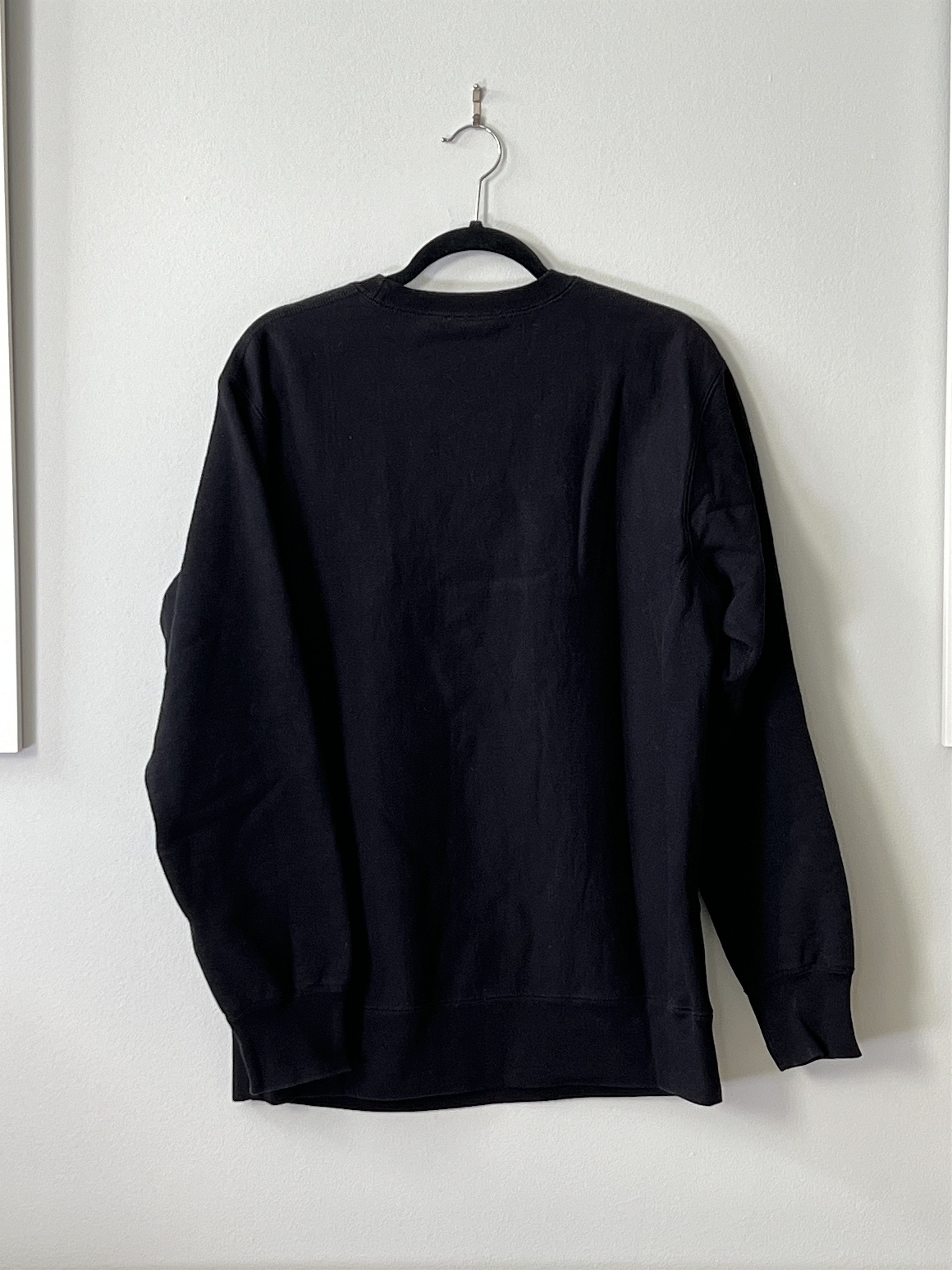 Supreme Box Logo Crewneck Black on Black | Grailed