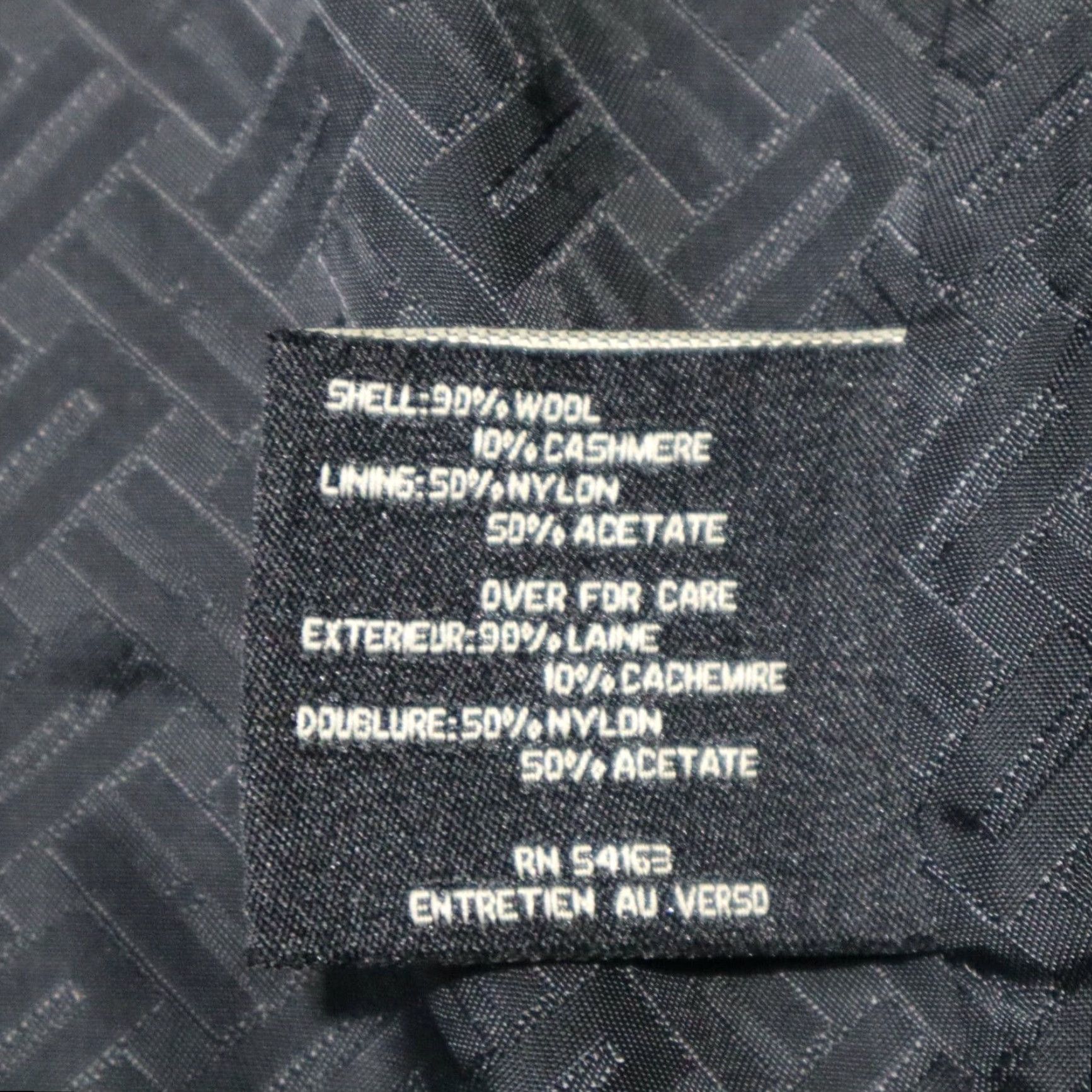 Cole Haan VINTAGE Cole Haan Wool Cashmere Long Pea Coat Jacket Black Women's Size 8 Size M / US 6-8 / IT 42-44 - 4 Thumbnail