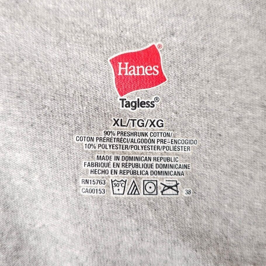 Hanes H3T Race To The Base Triathlon T Shirt Mens Size XL Gray Size US XL / EU 56 / 4 - 5 Thumbnail
