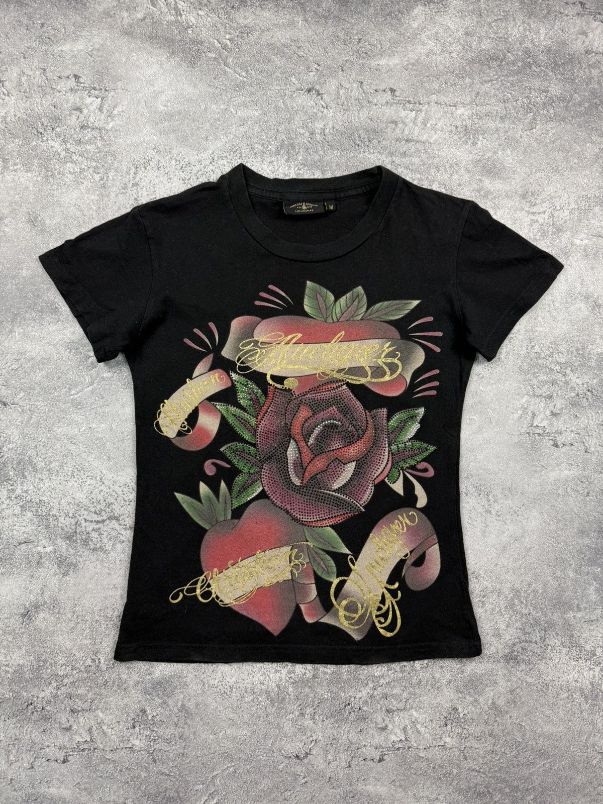 Christian Audigier Vintage Ed Hardy by Christian Audigier Big Logo Y2K T-Shirt Size M / US 6-8 / IT 42-44 - 1 Thumbnail