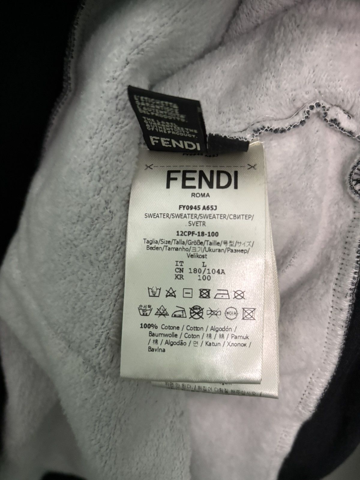 Fendi Fendi x Fila Monogram Hidden Pocket Hoodie Size US L / EU 52-54 / 3 - 4 Thumbnail