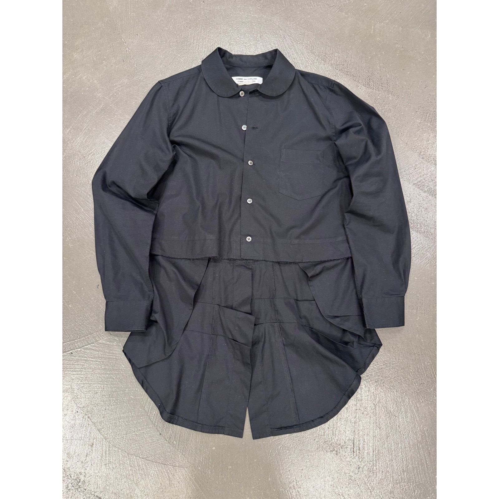 Comme des Garcons 2018 Comme des Garçons deconstructed asymmetrical shirt Size L / US 10 / IT 46 - 3 Thumbnail