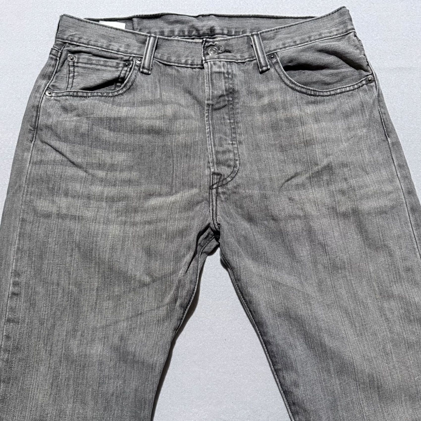 Levi's Levi's 501 Jeans Men Gray Mid Rise Classic Straight 34x34 Size US 34 / EU 50 - 3 Thumbnail