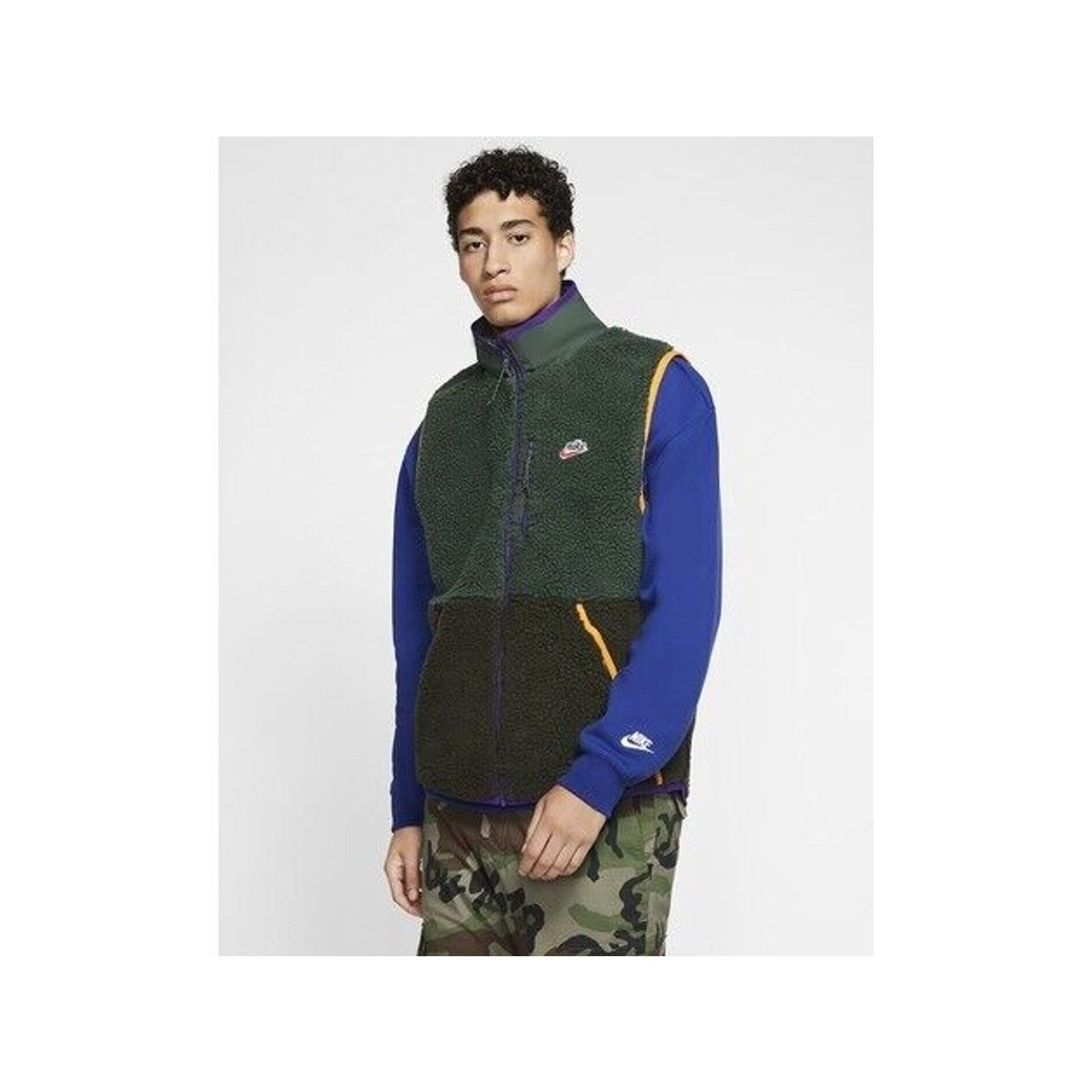 Nike Nike Men's Sportswear Sherpa Fleece Vest Jade CD3142 337 L Size US L / EU 52-54 / 3 - 1 Thumbnail