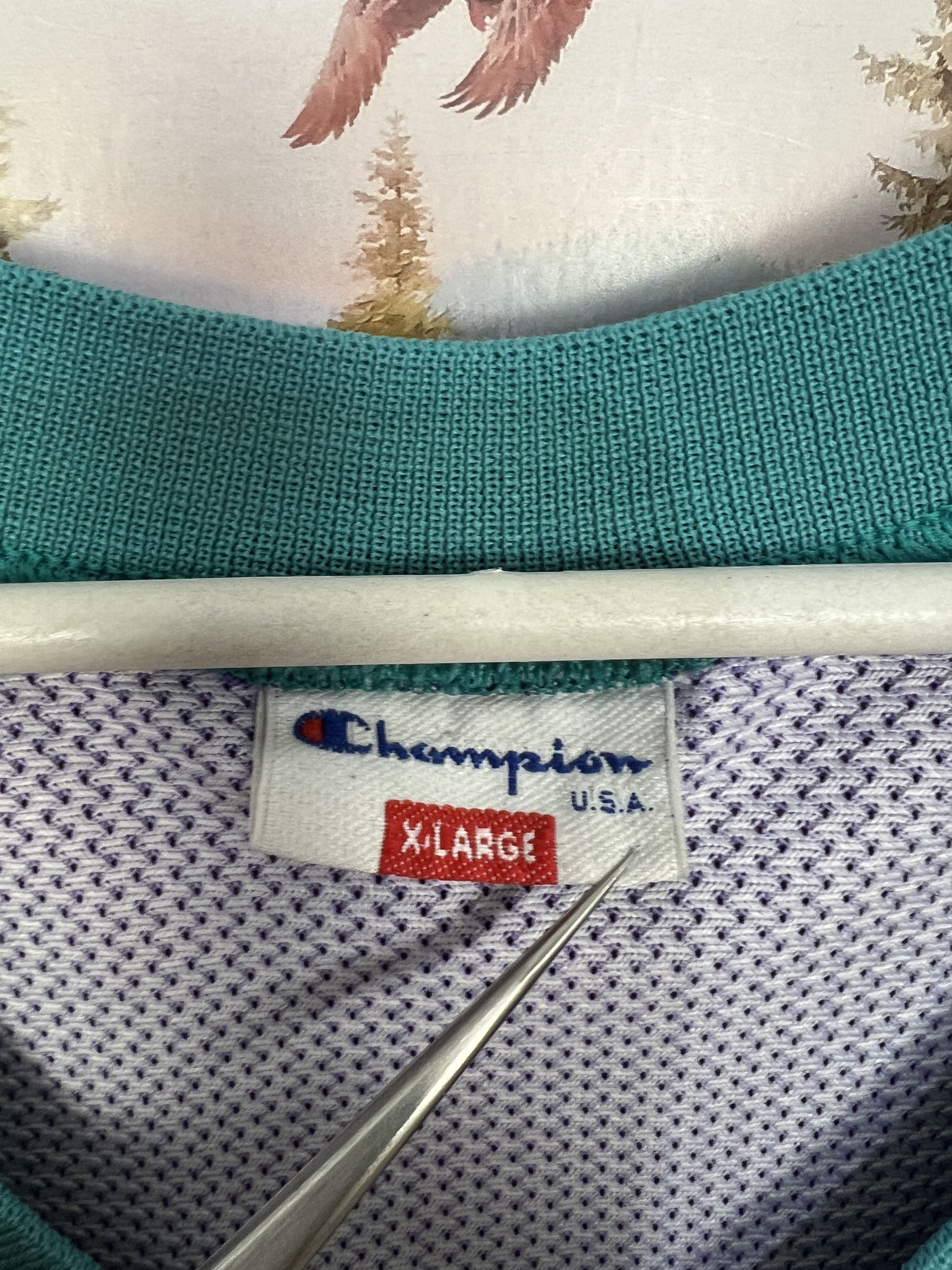 Champion Vintage 90's Champion Charlotte Hornets Johnson Jersey Size US XL / EU 56 / 4 - 6 Thumbnail