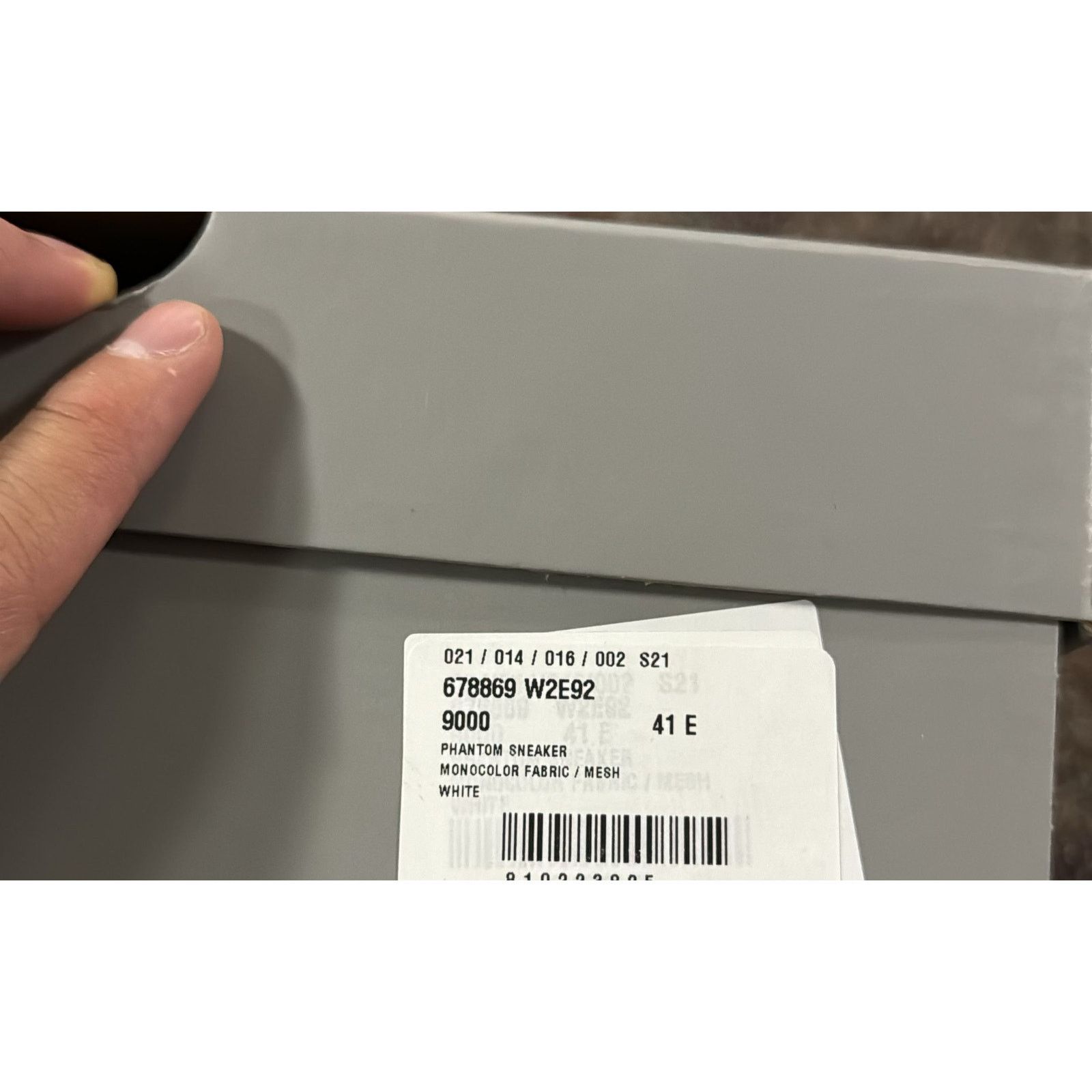 Balenciaga o1rshd1 Q:2 / Monocolor Fabric / Mesh Phantom Sneakers White Size US 8 / EU 41 - 10 Thumbnail