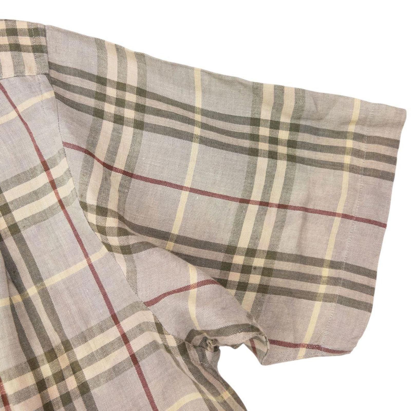 Burberry Vintage Burberry Nova Check Short Sleeve Button Up Shirt L Size US L / EU 52-54 / 3 - 5 Thumbnail