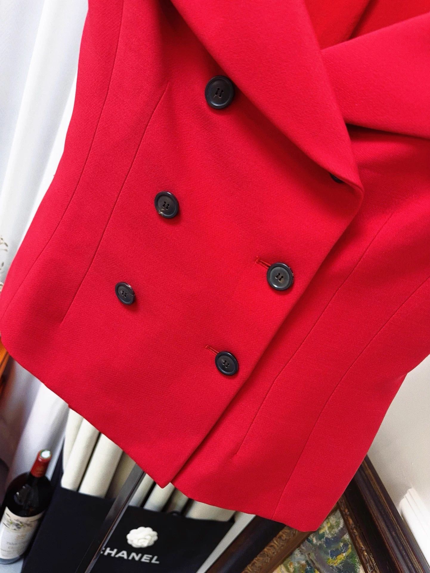 Dior Dior Scarlet off-the-shoulder double-breasted blazer 40 Size M / US 6-8 / IT 42-44 - 4 Thumbnail