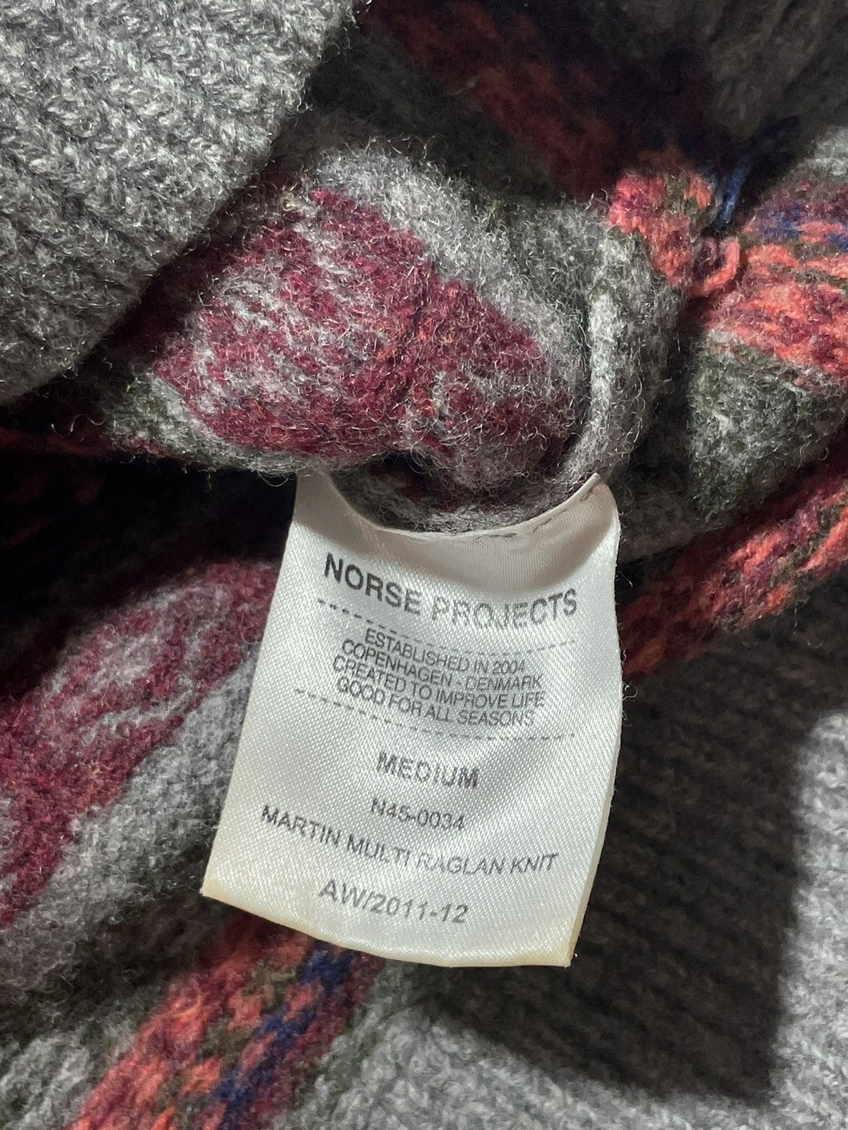 Norse Projects Norse Projects Martin Multi Raglan Knit Sweater Size US S / EU 44-46 / 1 - 8 Thumbnail