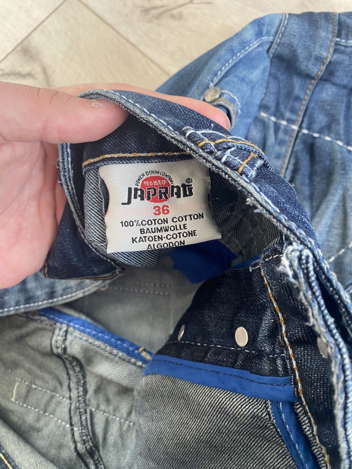 Japanese Brand Vintage Japrag Japanese Avant Garde Jeans Denim Rare Faded Size US 36 / EU 52 - 22 Thumbnail