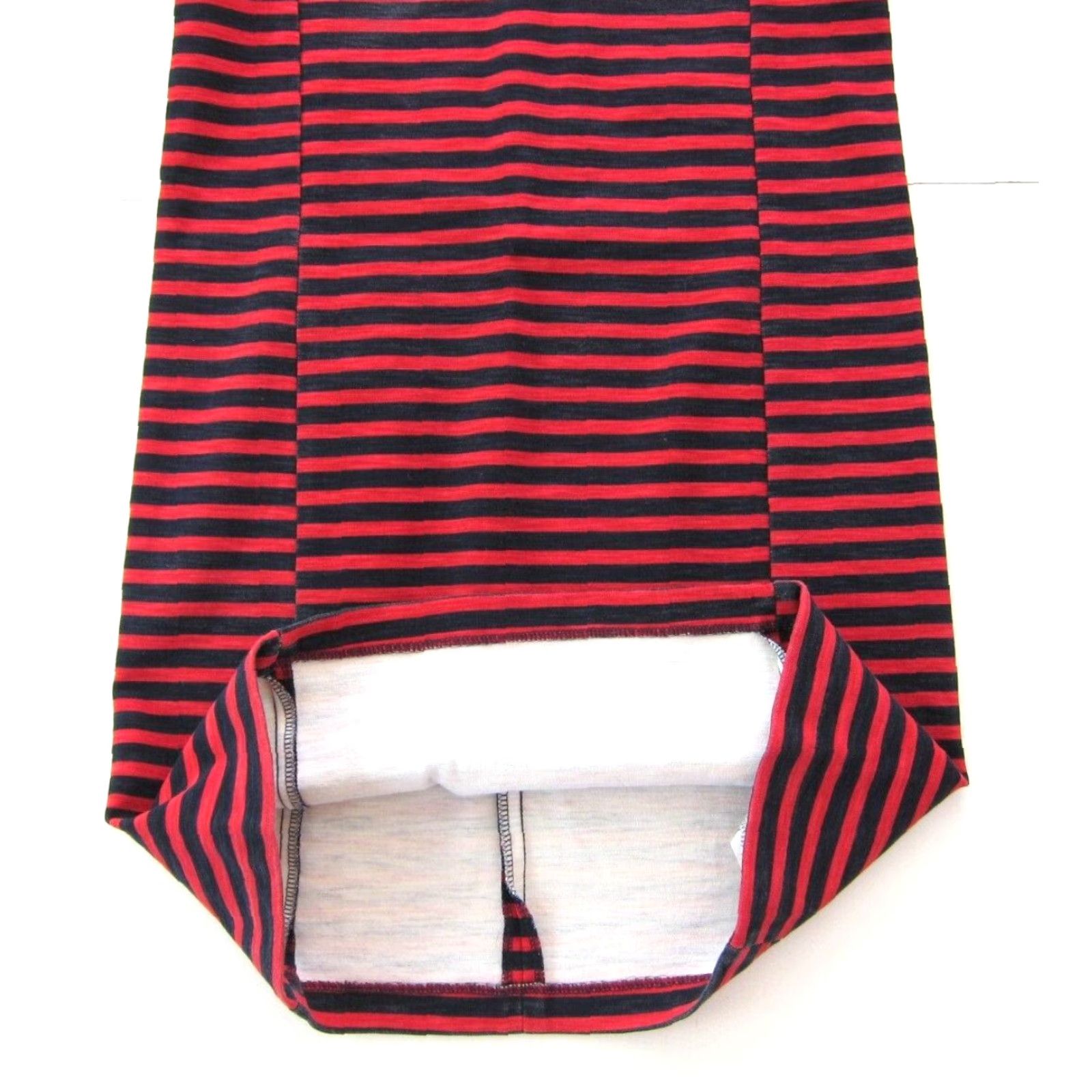 J.Crew VINTAGE J.Crew Red Stripe Short Sleeve Cotton Stretch Sheath Shift Shirt Dress XS Size XS / US 0-2 / IT 36-38 - 7 Thumbnail