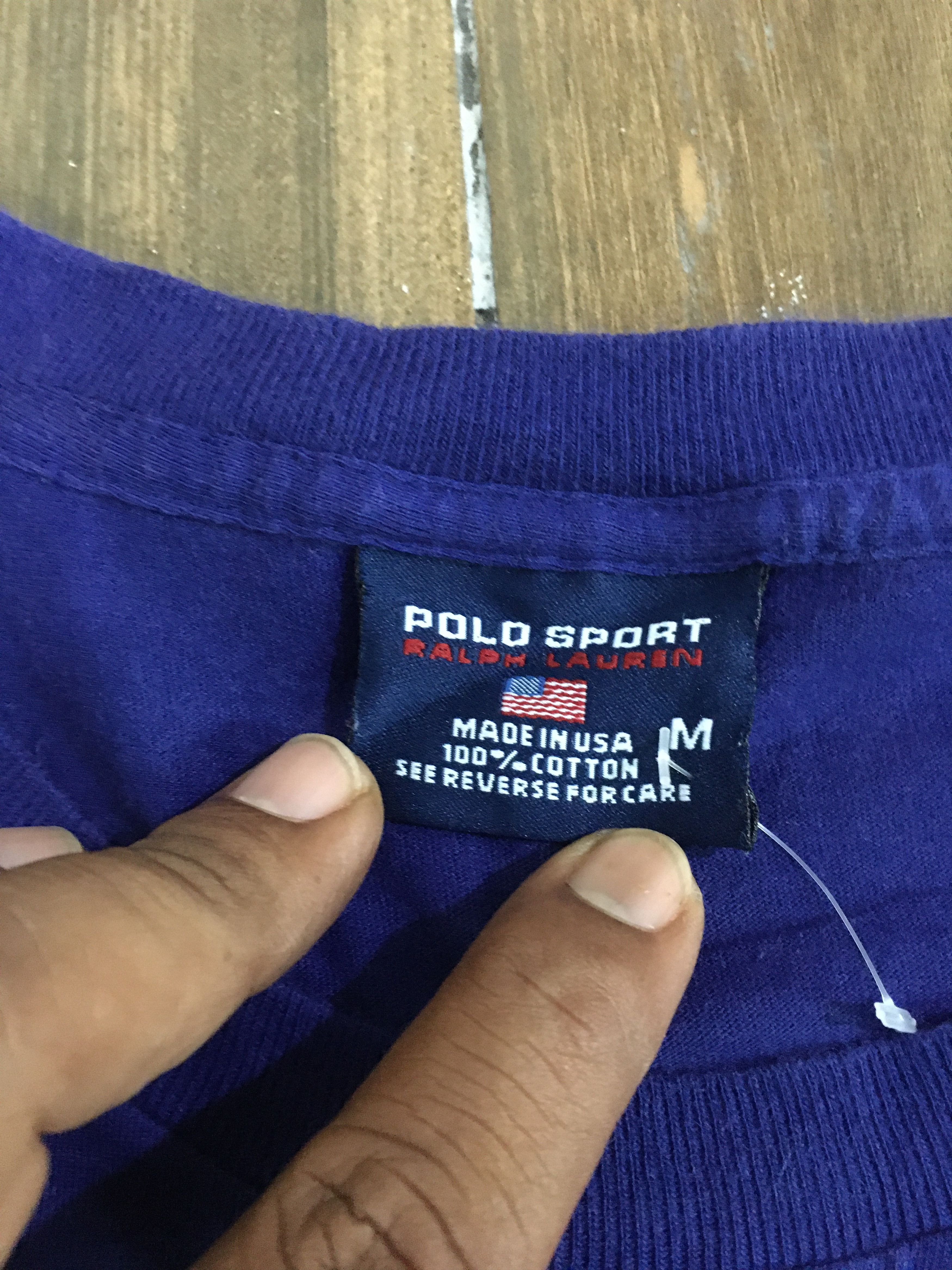 Polo Ralph Lauren Vintage Polo Sport Fish Printed Single Sitch T Shirt Size US M / EU 48-50 / 2 - 5 Thumbnail