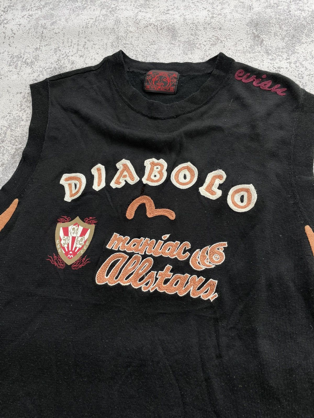 Evisu Very Rare ❗️Evisu Archive Diabolo ONI Maniac 666Allstars Vest Size US L / EU 52-54 / 3 - 16 Thumbnail