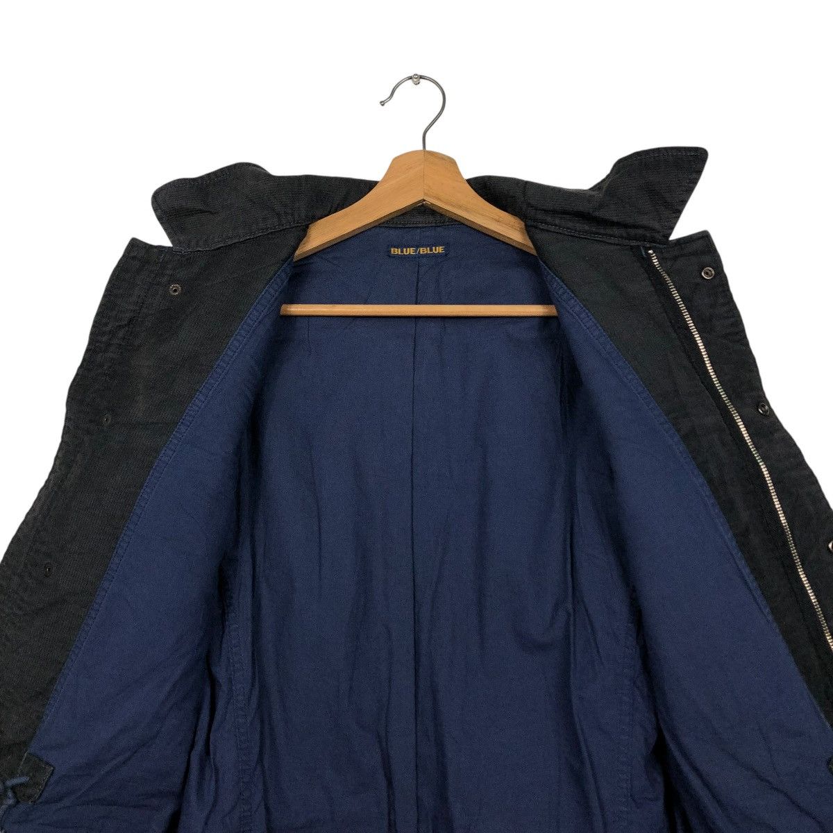 Blue Blue Japan 🔥VINTAGE DECK BIKER JACKET CORDUROY BLUE BLUE JAPAN ARIGATO Size US M / EU 48-50 / 2 - 16 Thumbnail