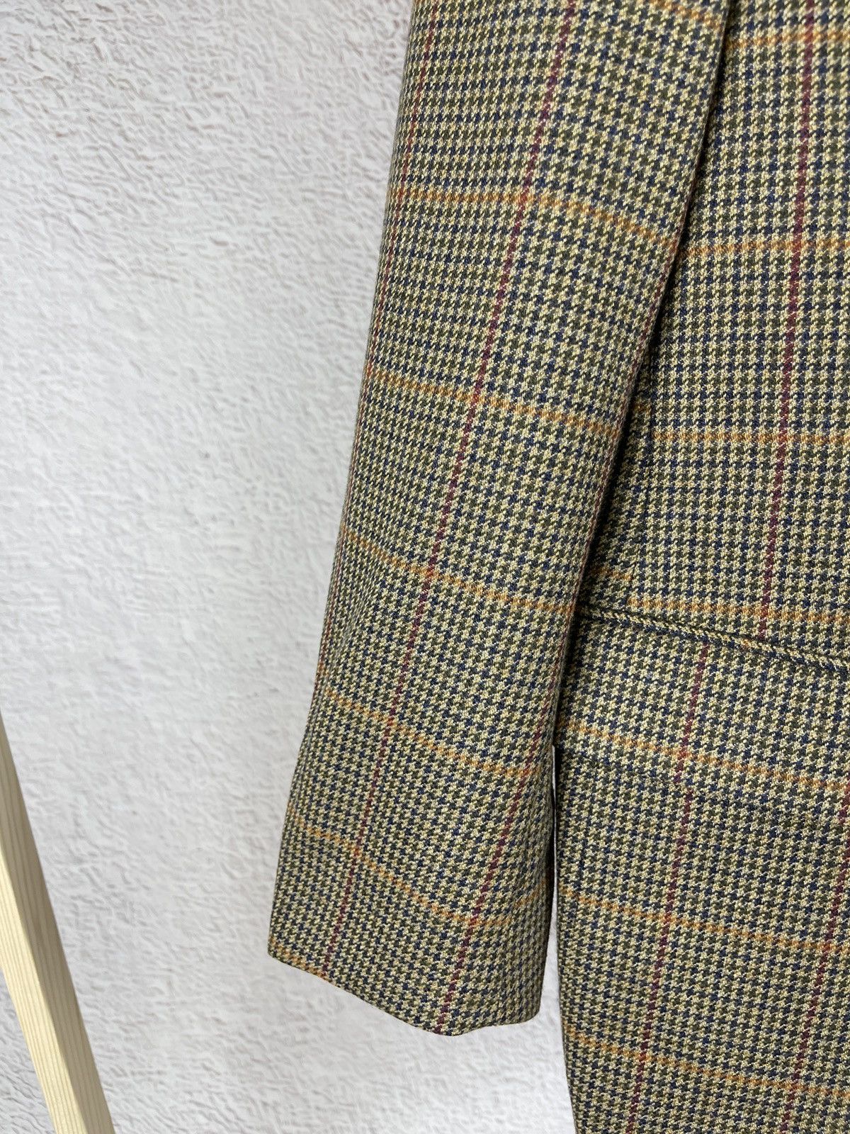 Burberry Burberry London luxury wool tweed Houndstooth blazer size 26 Size 46R - 8 Thumbnail